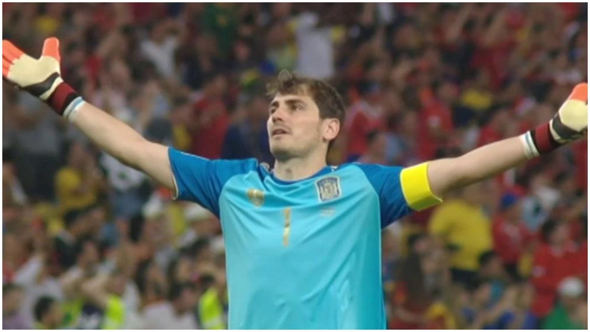 Iker Casillas, en la época de Vicente del Bosque