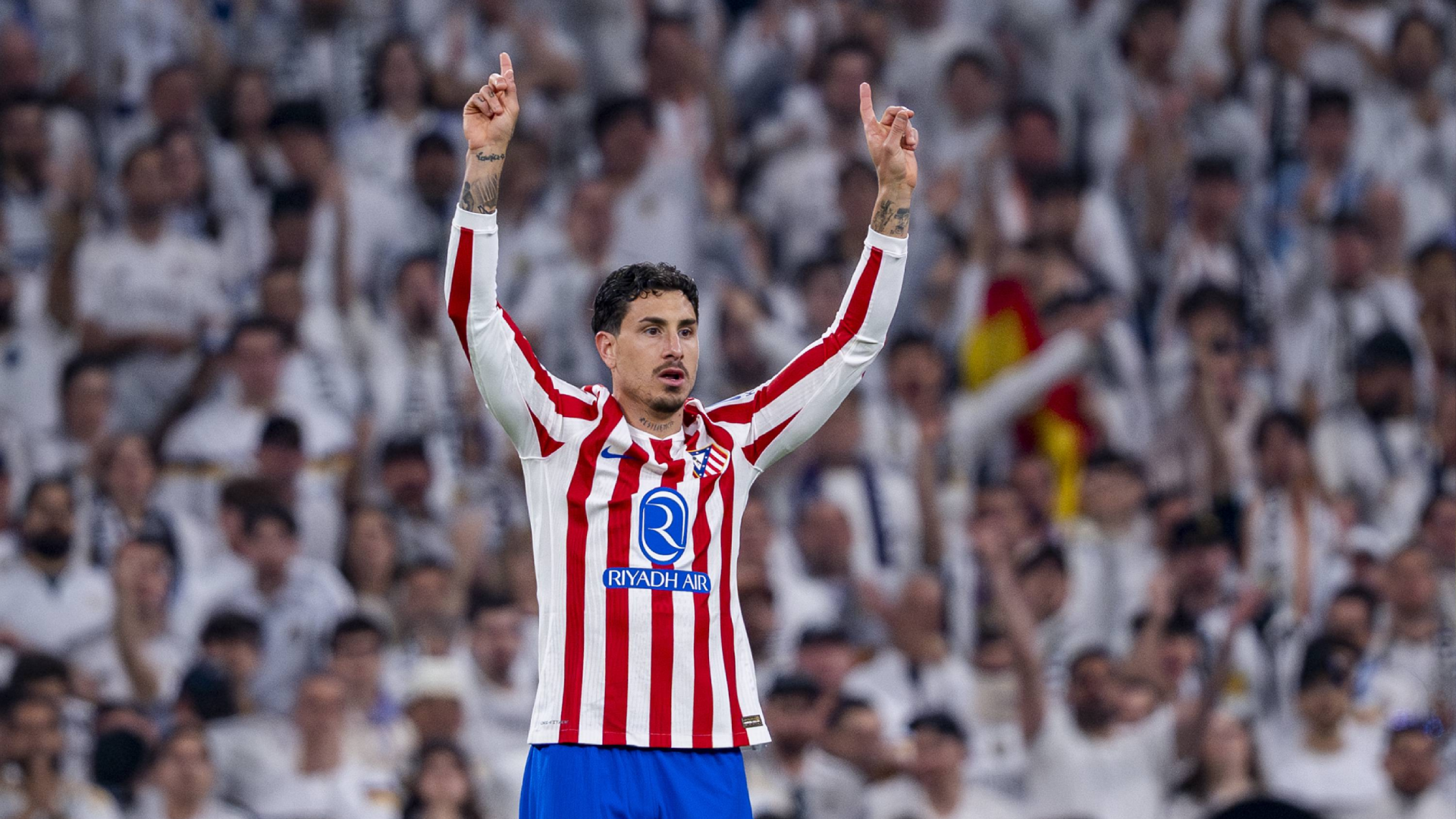 José María Giménez, en un partido del Atlético de Madrid José María Giménez, en un partido del Atlético de Madrid
