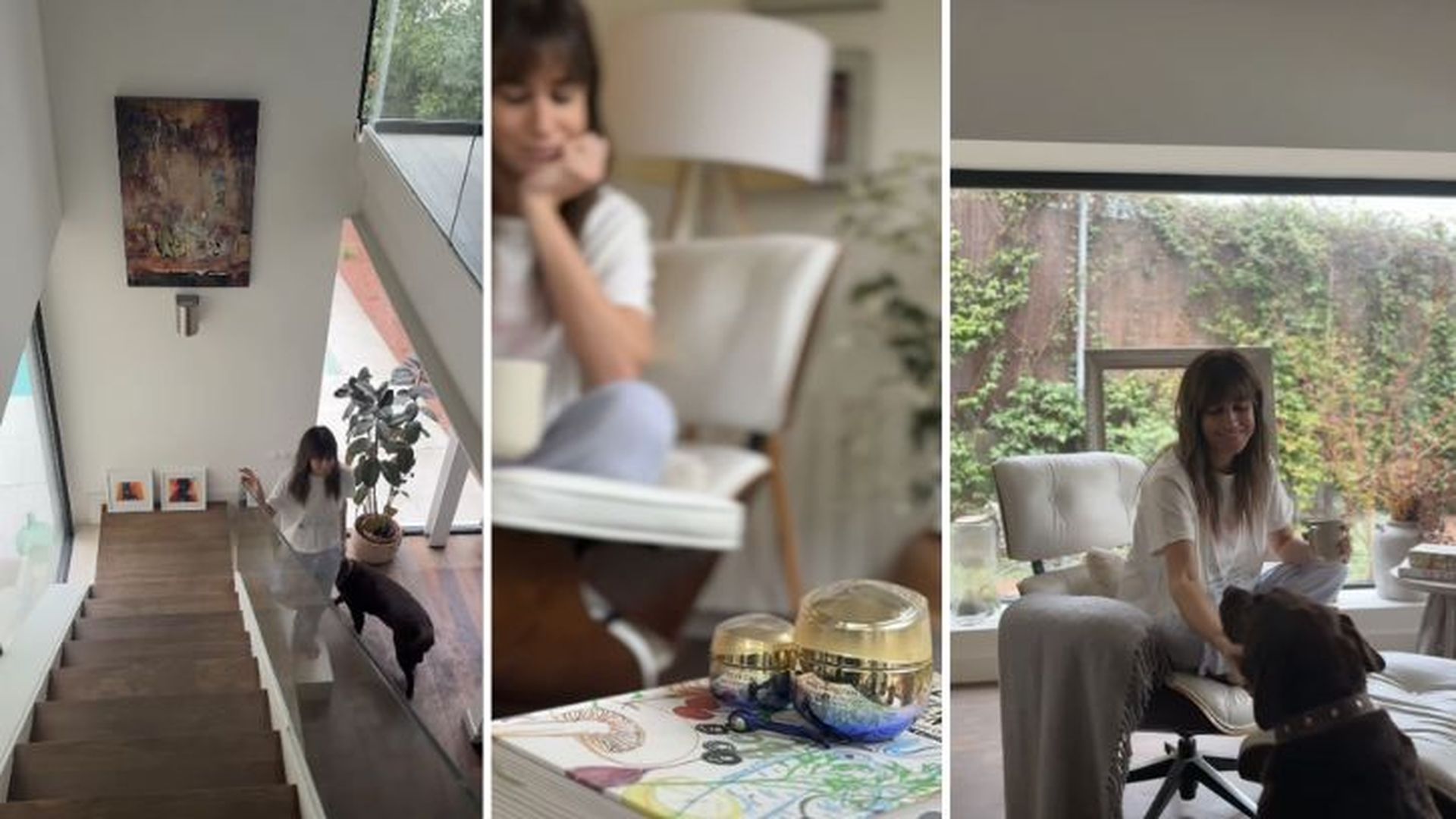 La escalera flotante contribuye a aumentar la sensación de amplitud