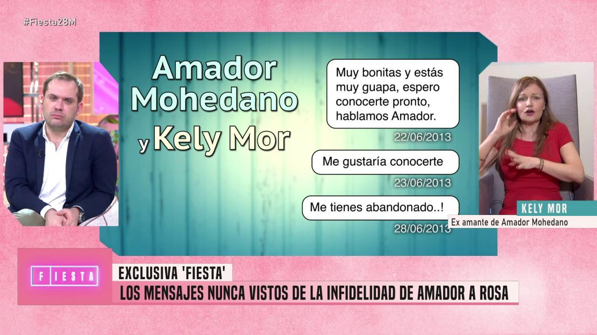 Los mensajes que Amador MOhedano enviaba a Kely Mor