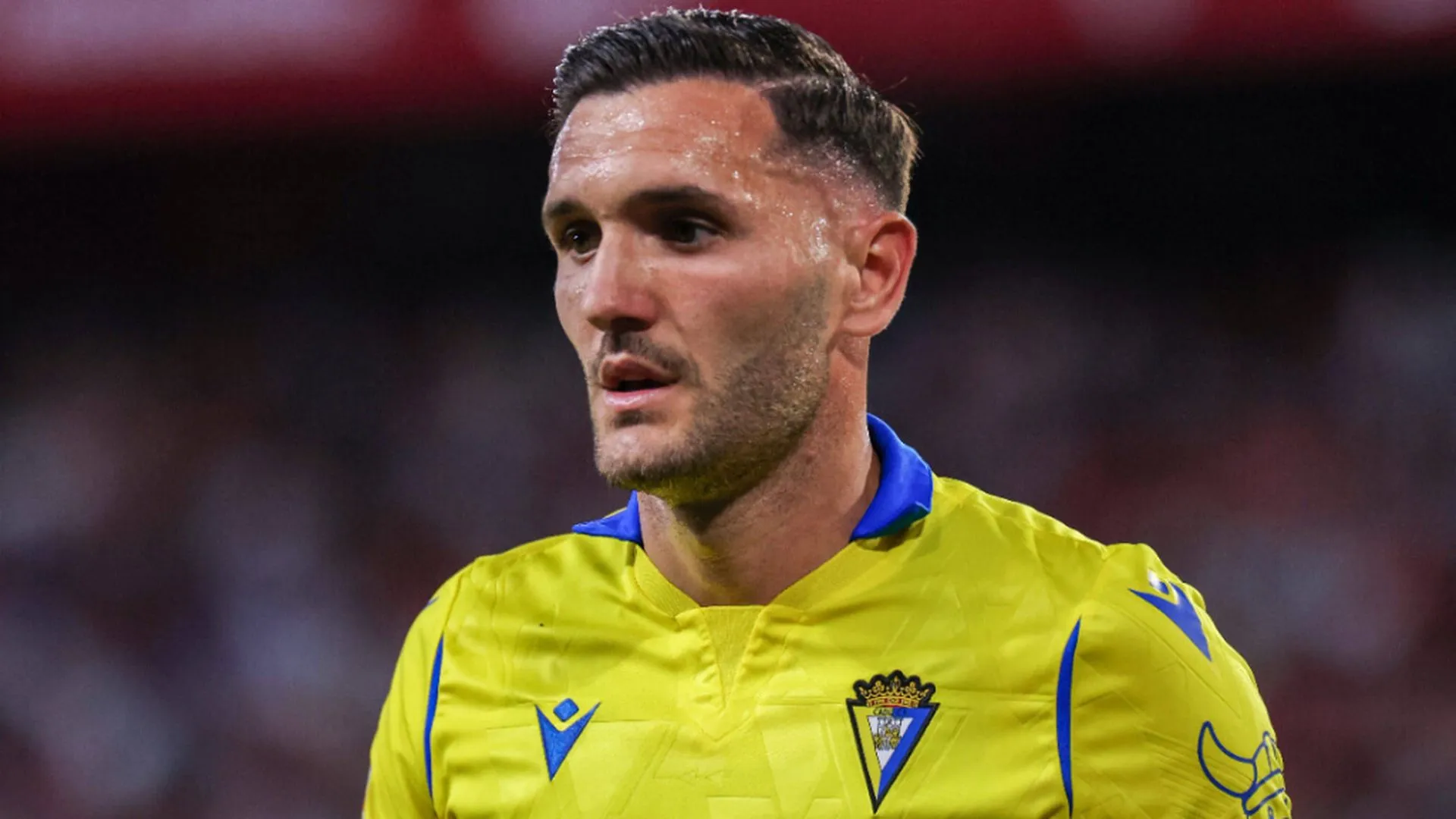 Lucas Pérez, en un partido con el Cádiz Lucas Pérez, en un partido con el Cádiz