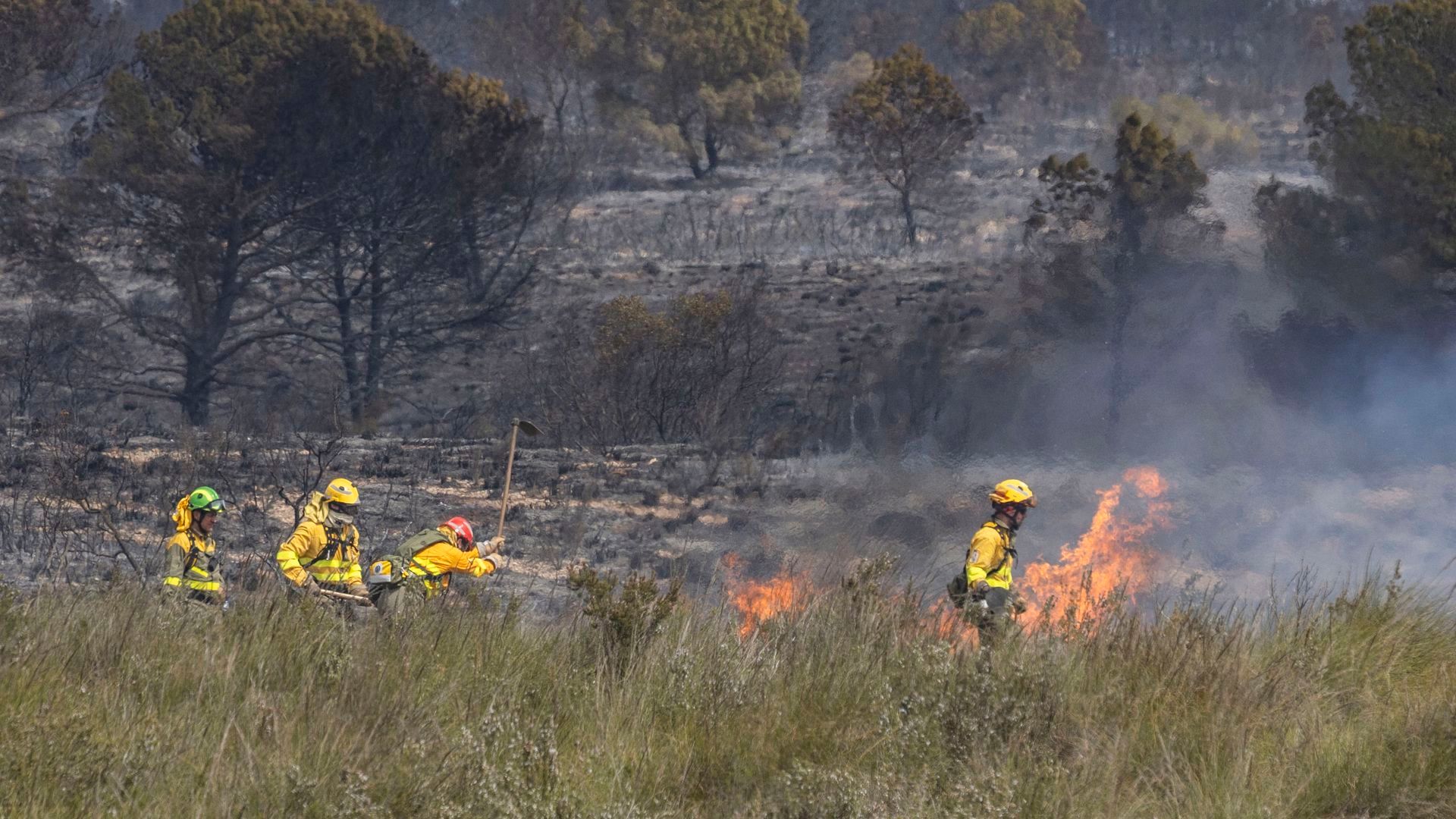 El incendio del paraje de Llano de las Cabras, Murcia