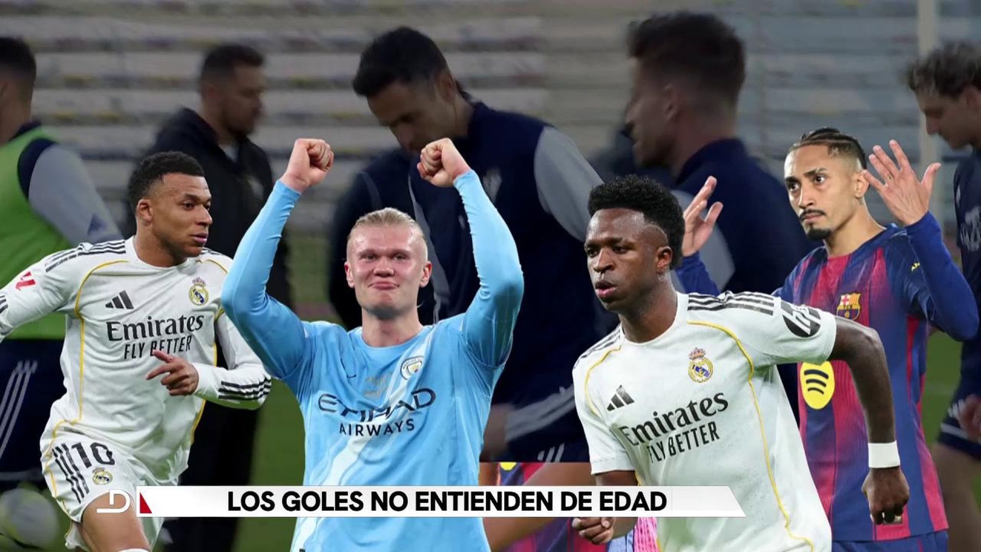 El promedio goleador que promedia a Mbappé , Halland, Vinicius o Raphinha