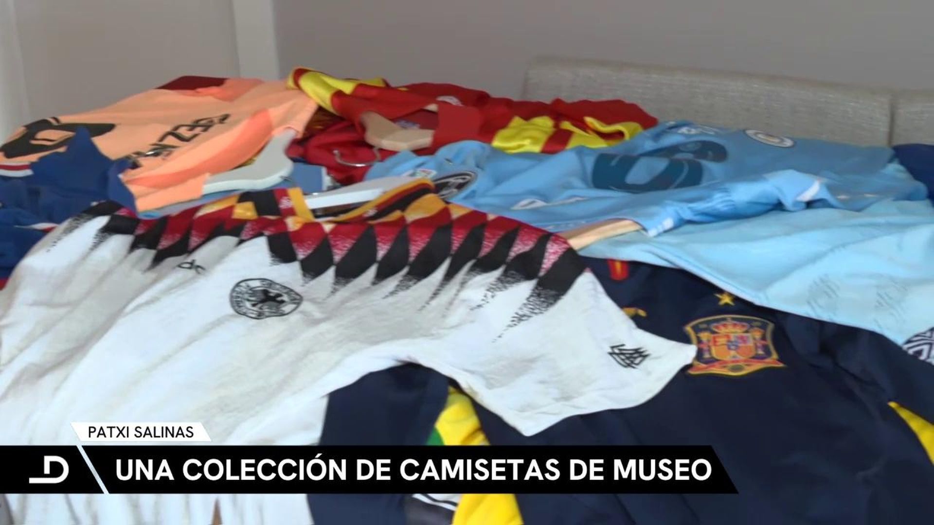 La colección de camisetas de Patxi Salinas