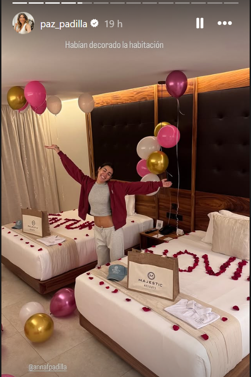 La habitación decorada