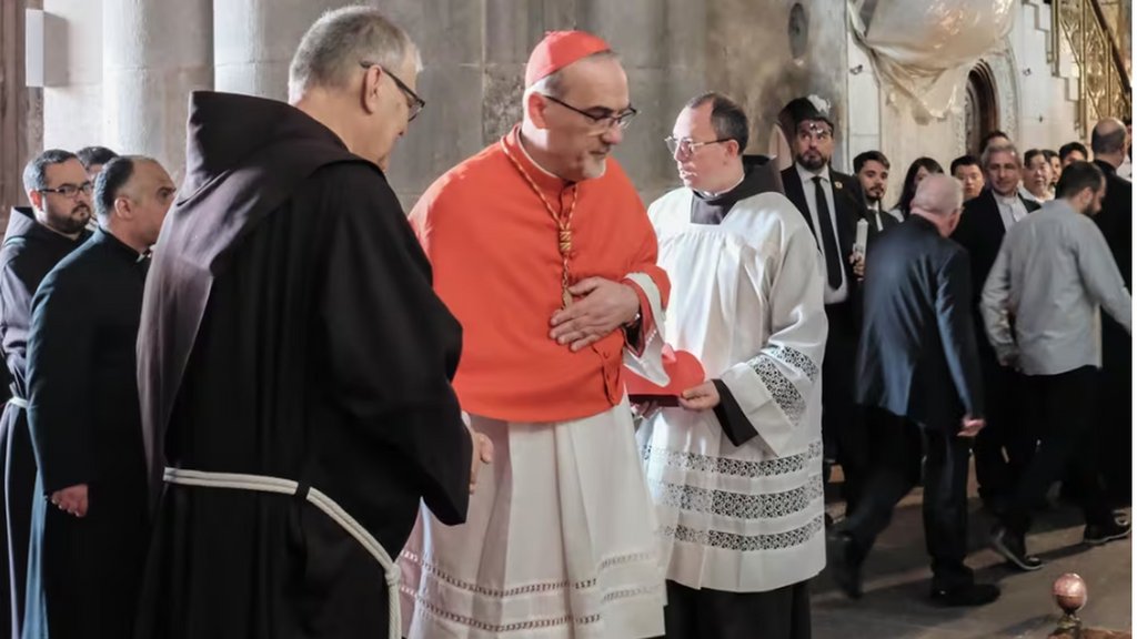 La Policía israelí impide la asistencia del jefe de la Iglesia Católica de Jerusalén a la misa de Ramos