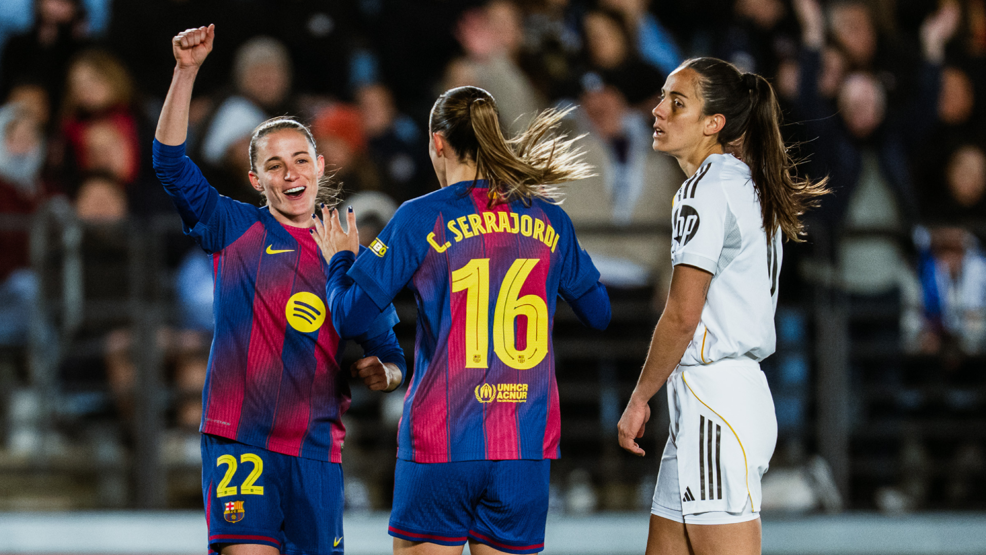 Ona Batlle celebra su gol al Real Madrid Ona Batlle celebra su gol al Real Madrid