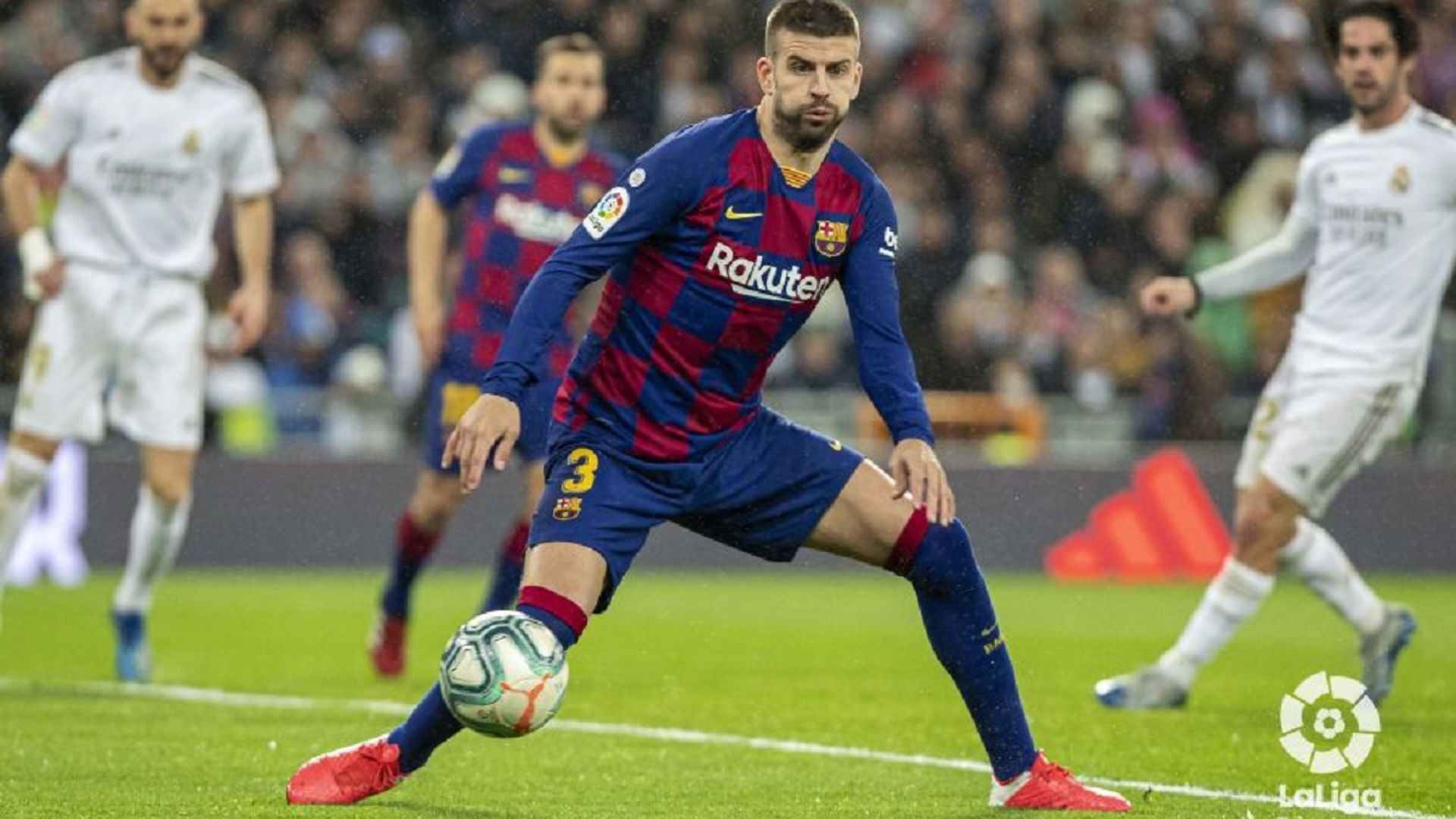 Gerard Piqué, en un clásico