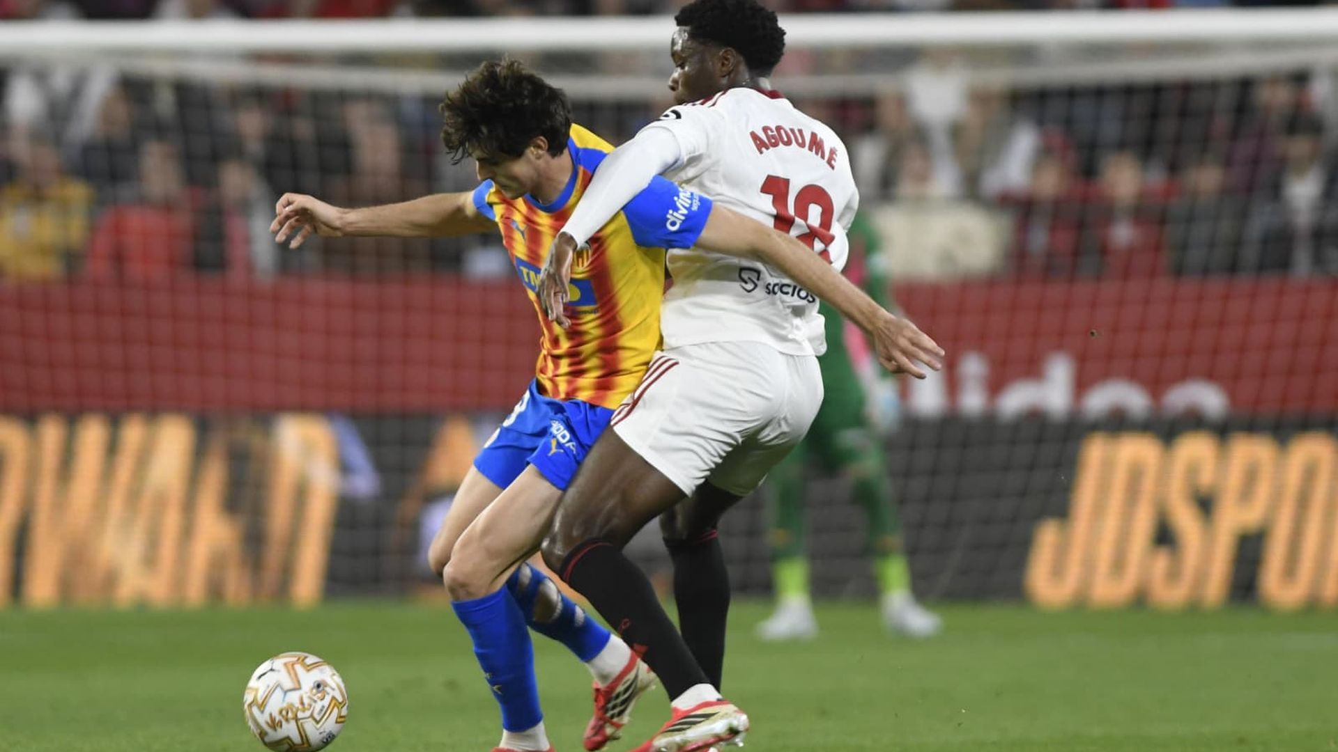 Agoumé, en el Sevilla-Valencia