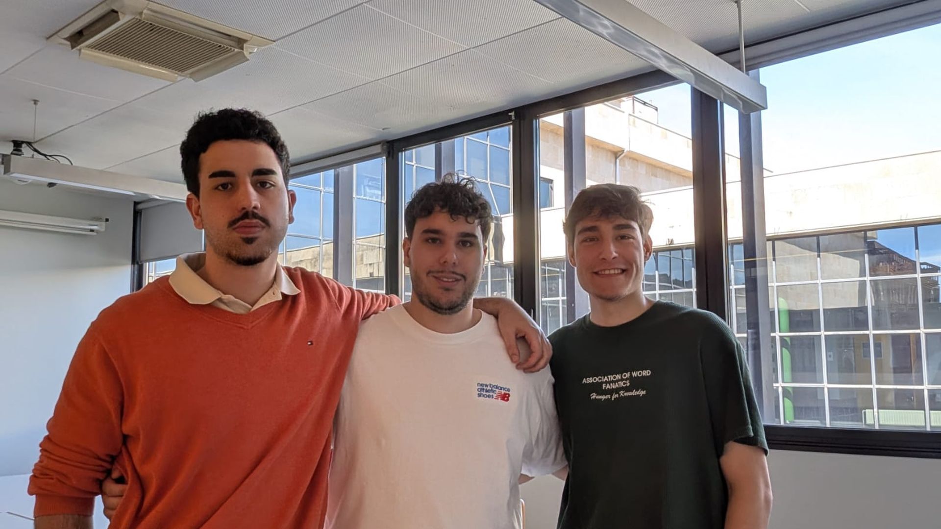 Alejandro, Anxo y Marcos; los tres universitarios gallegos creadores de una herramienta que genera cuentos personalizados