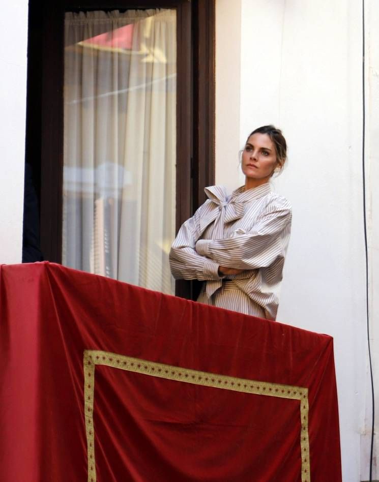 Amaia Salamanca, en la Semana Santa de Sevilla