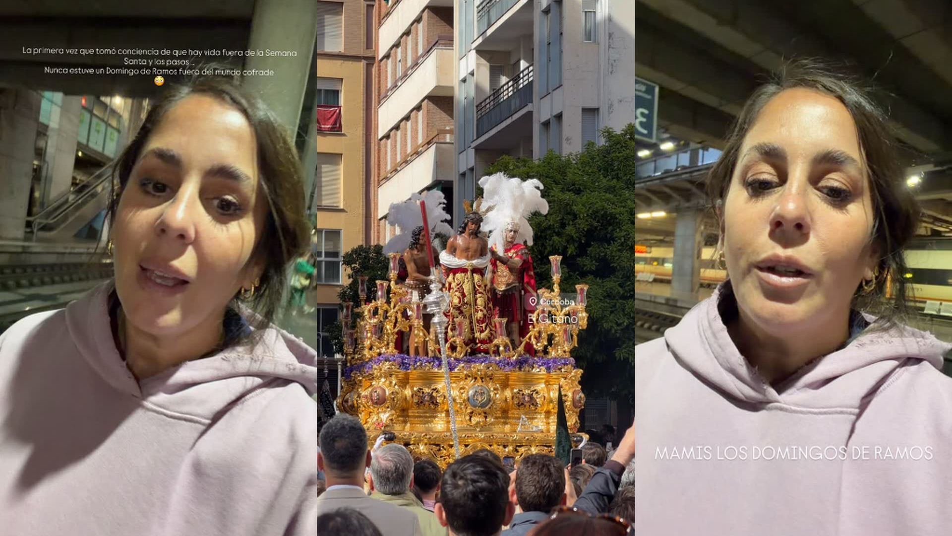 Anabel Pantoja ha viajado sola con su hija Alma a Sevilla por Semana Santa