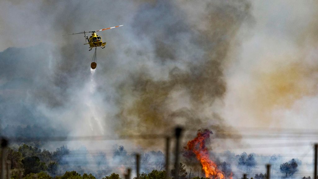 Estabilizado el incendio de Sierra Espuña, en la Región de Murcia, tras arrasar 400 hectáreas