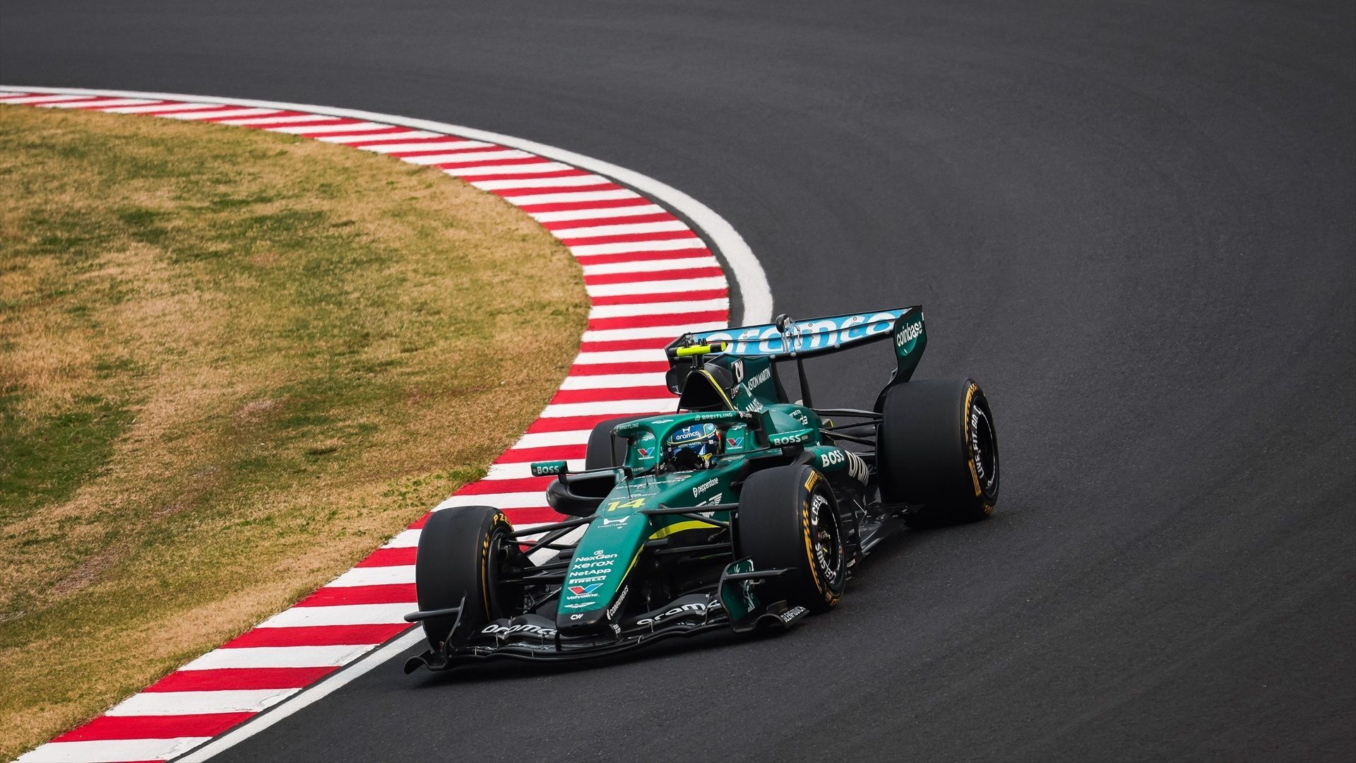 Fernando Alonso durante el Gran Premio de Japón esta temporada