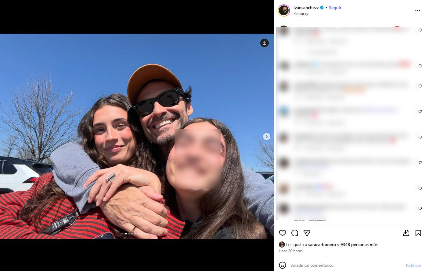 Iván Sánchez se reúne con sus hijas, Jimena y Olivia