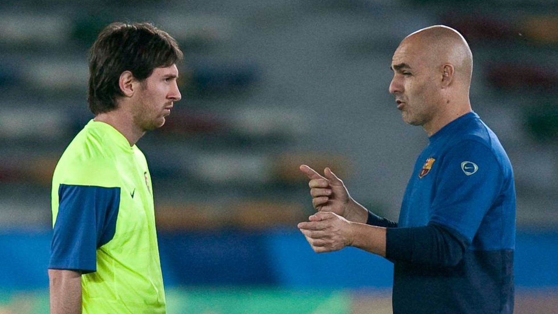 Juanjo Brau junto a Leo Messi