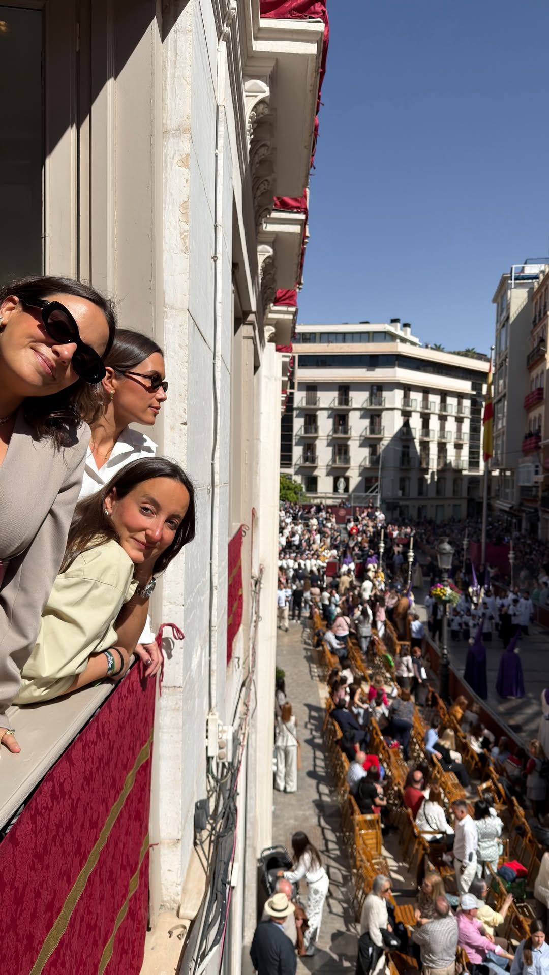 Las hermanas Pombo, en la Semana Santa de Málaga