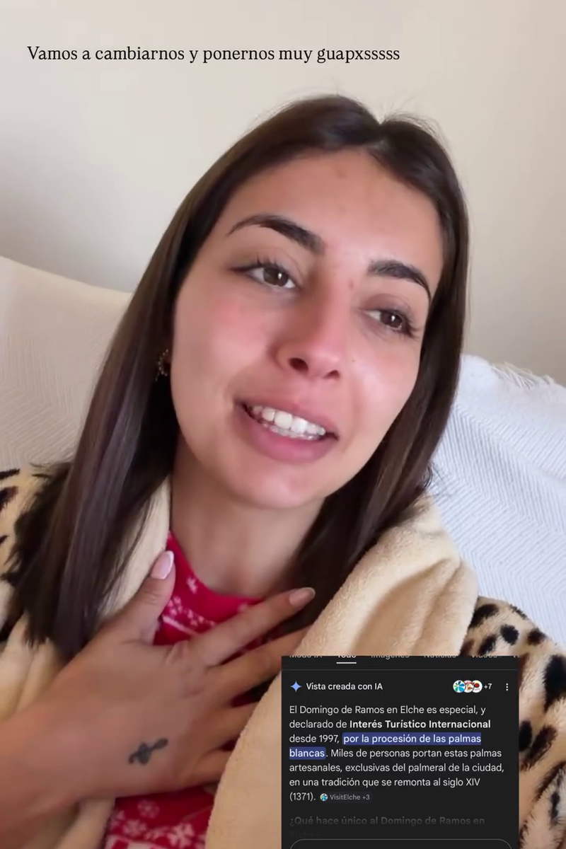 Marieta ha vivido una jornada muy especial para ella en Semana Santa