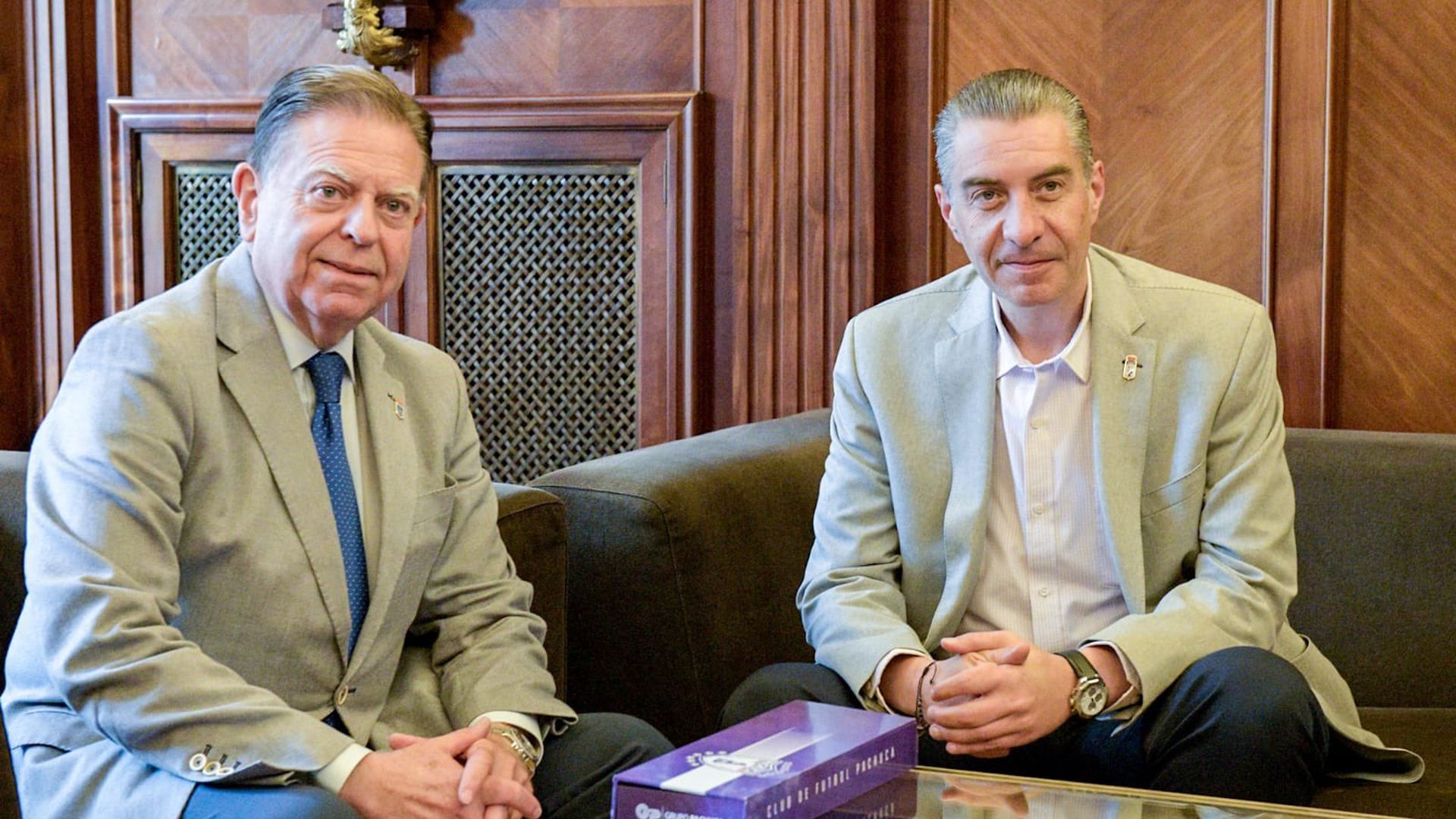 Martín Peláez, junto a Alfredo Cantelli