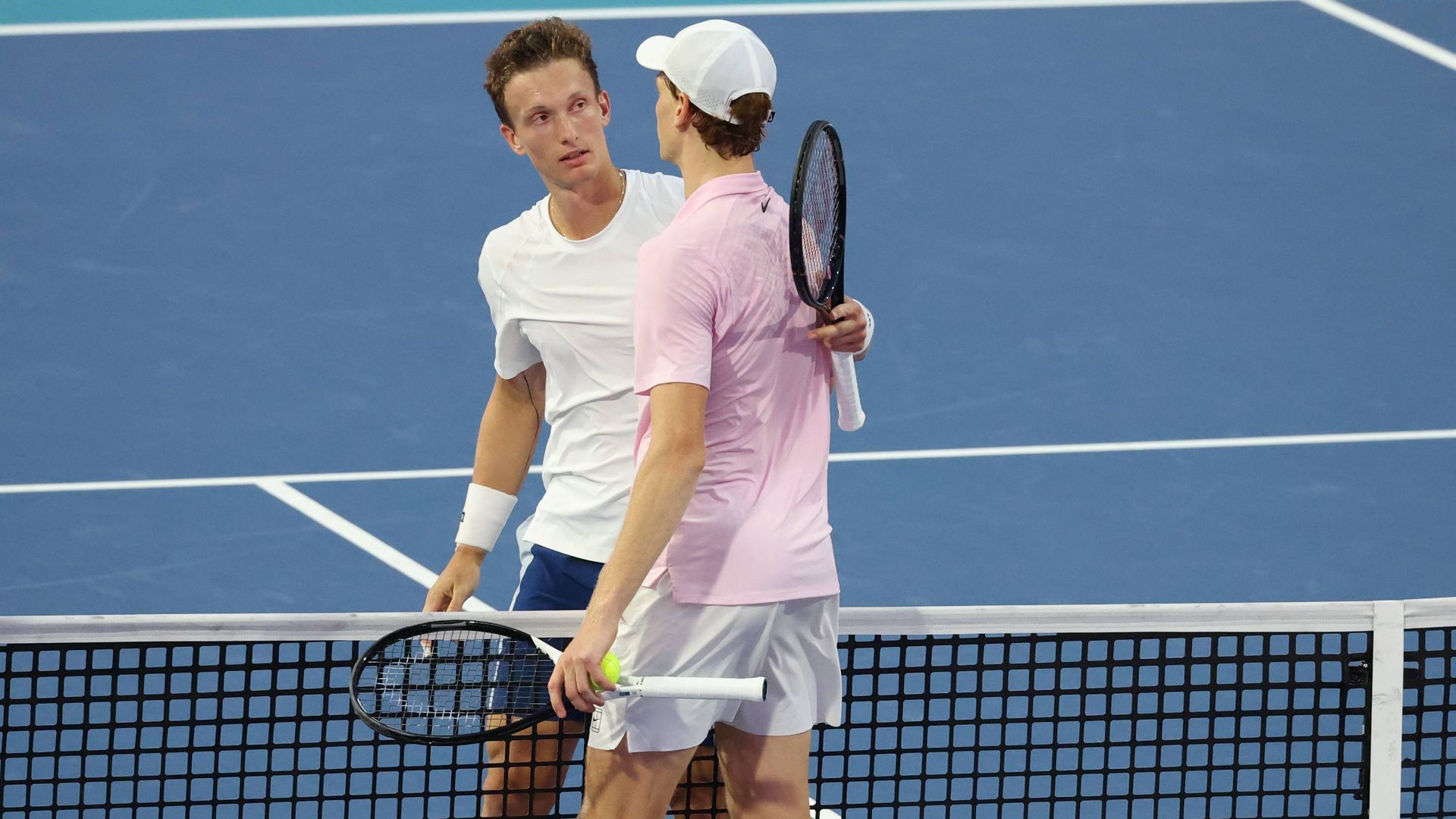 Sinner y Lehecka en la final de Miami