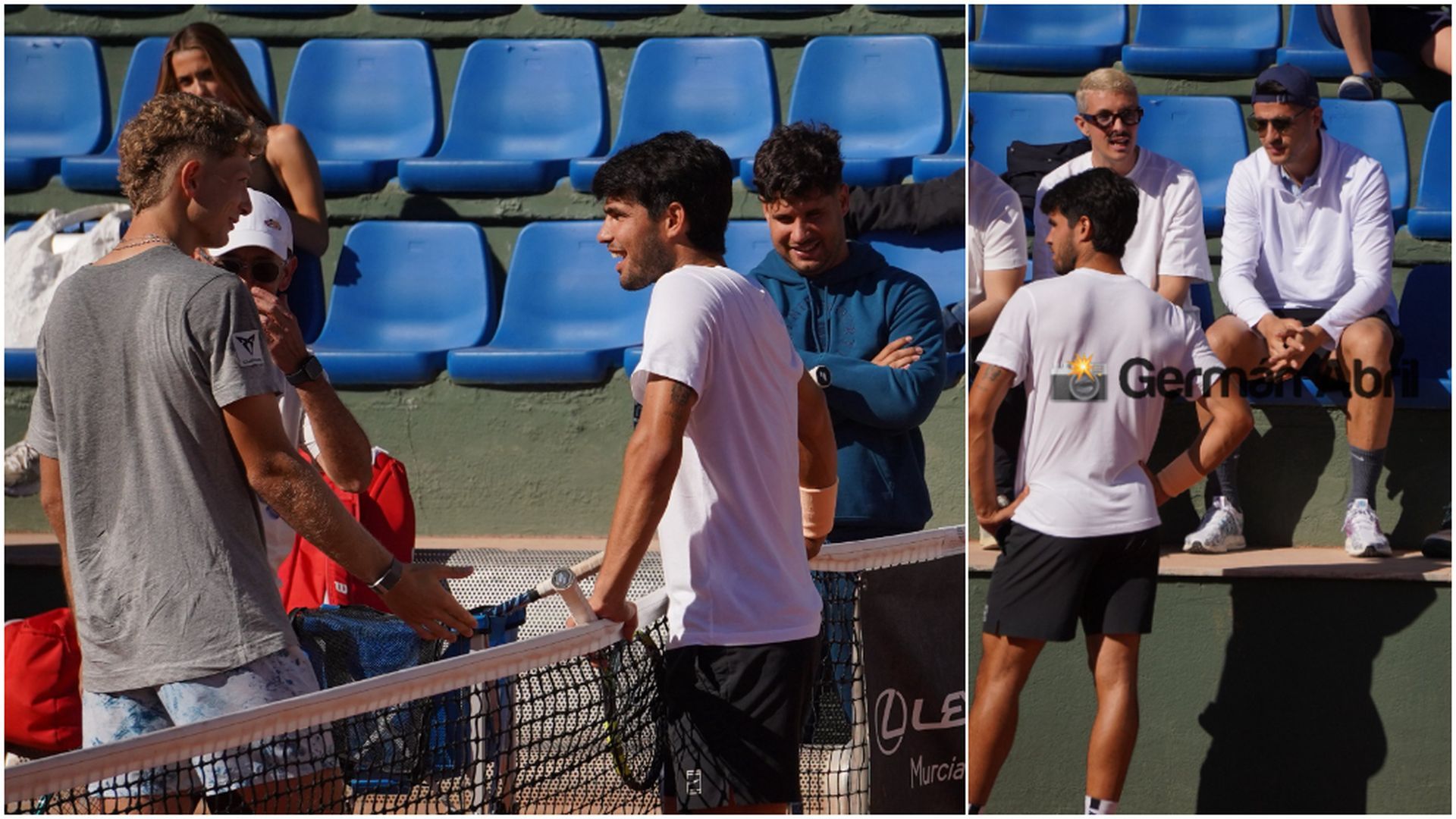 Carlos Alcaraz, Martín Landaluce y Álvaro Morata Carlos Alcaraz, Martín Landaluce y Álvaro Morata