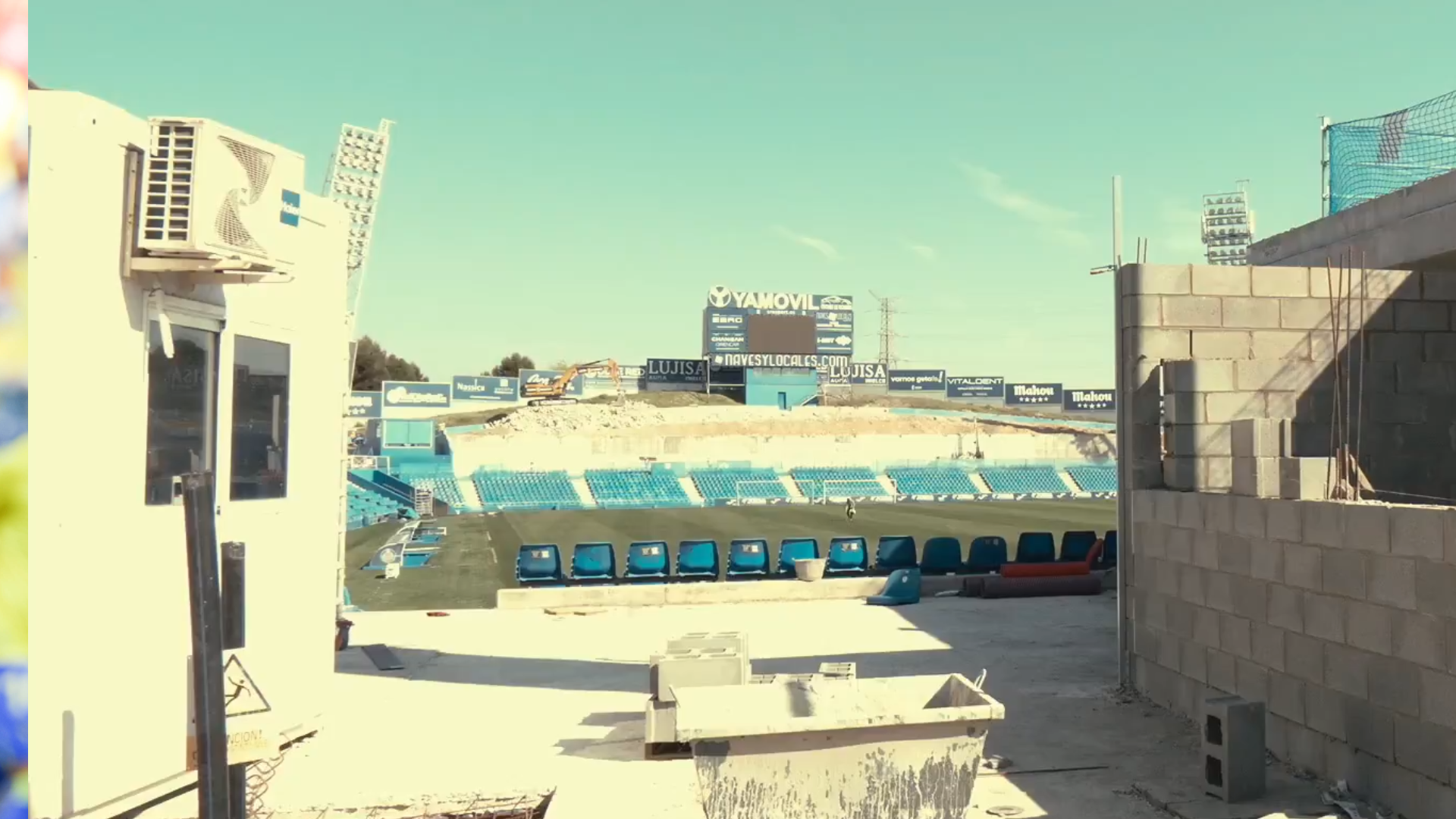 El Fondo Norte del Coliseum del Getafe, derribado