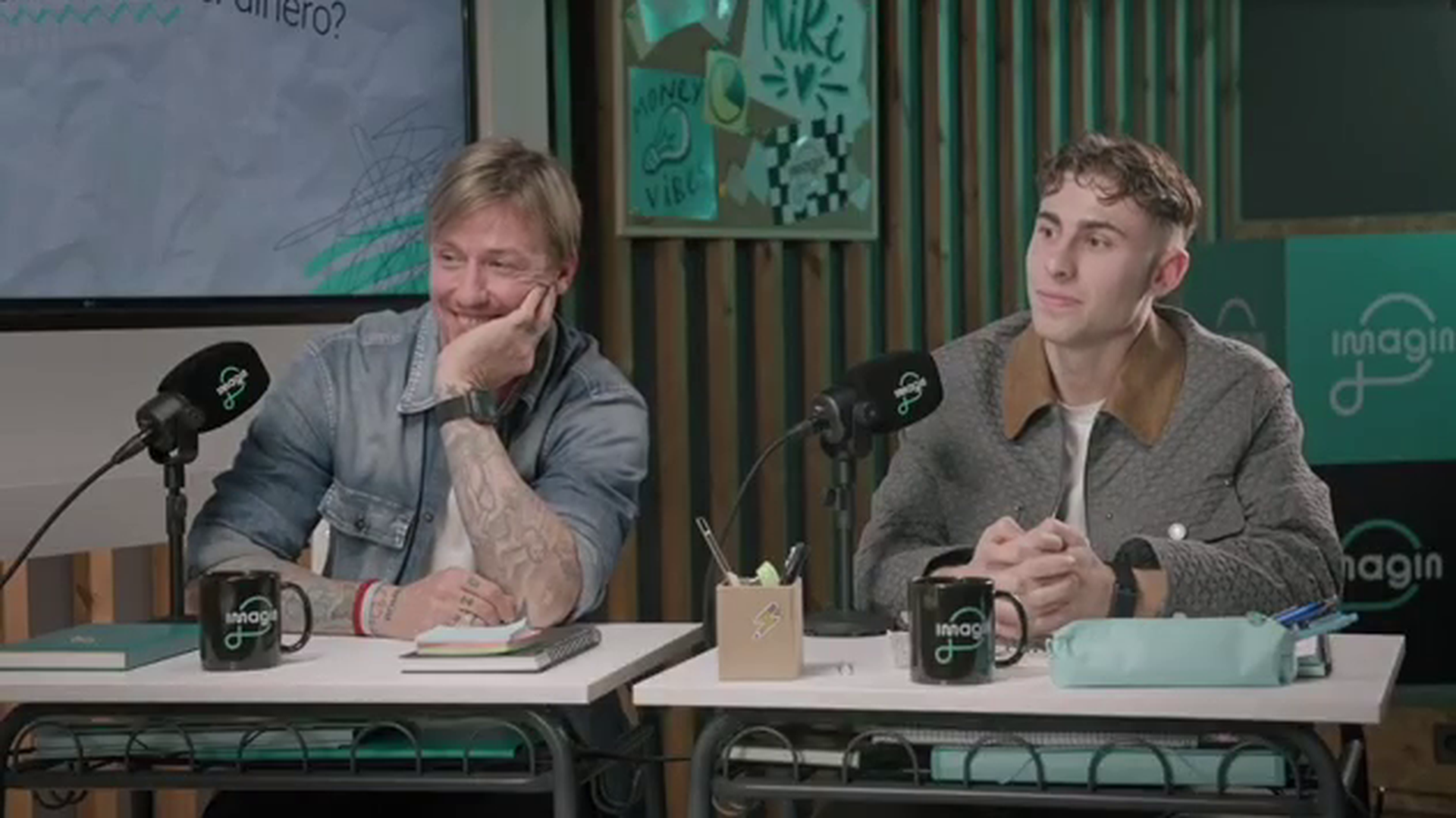 Guti y Fermín López en un pódcast Guti y Fermín López en un pódcast