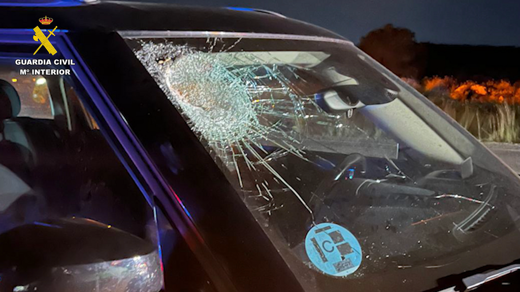 Investigados otros dos menores por lanzar piedras de gran tamaño contra vehículos en la autovía A-7 en Murcia