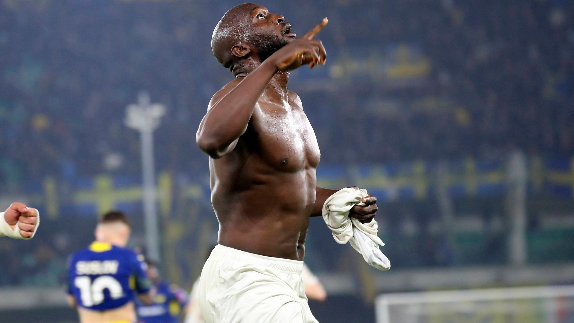 Lukaku celebrando un gol