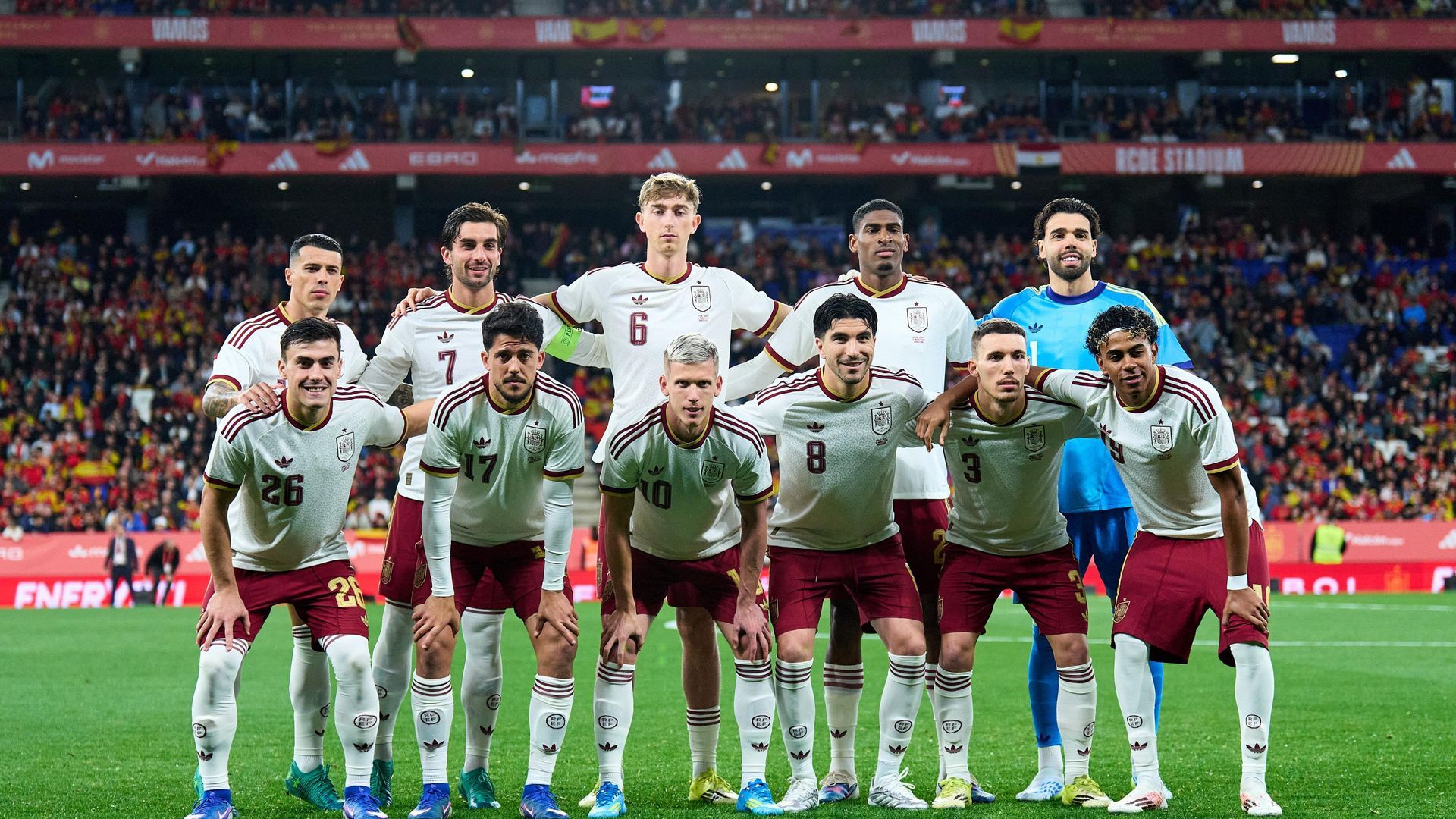 Once de España ante Egipto. Once de España ante Egipto.