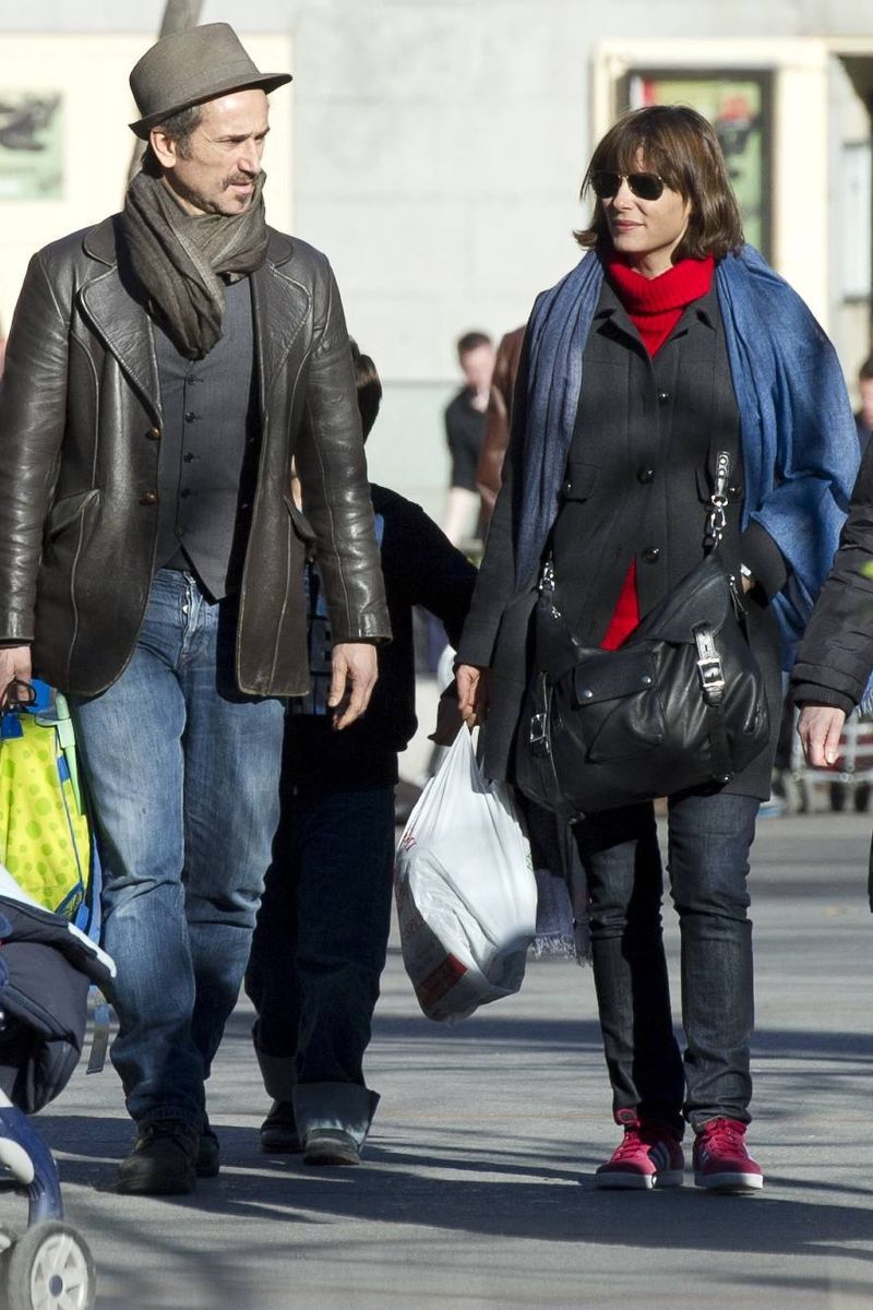 Aitana Sánchez-Gijón y su exmarido, el escultor argentino Guillermo Papin Luccadame, en una imagen de 2011