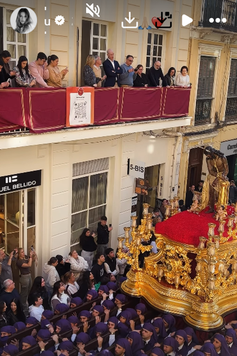 Alejandra Rubio ha compartido imágenes de la Semana Santa de Málaga