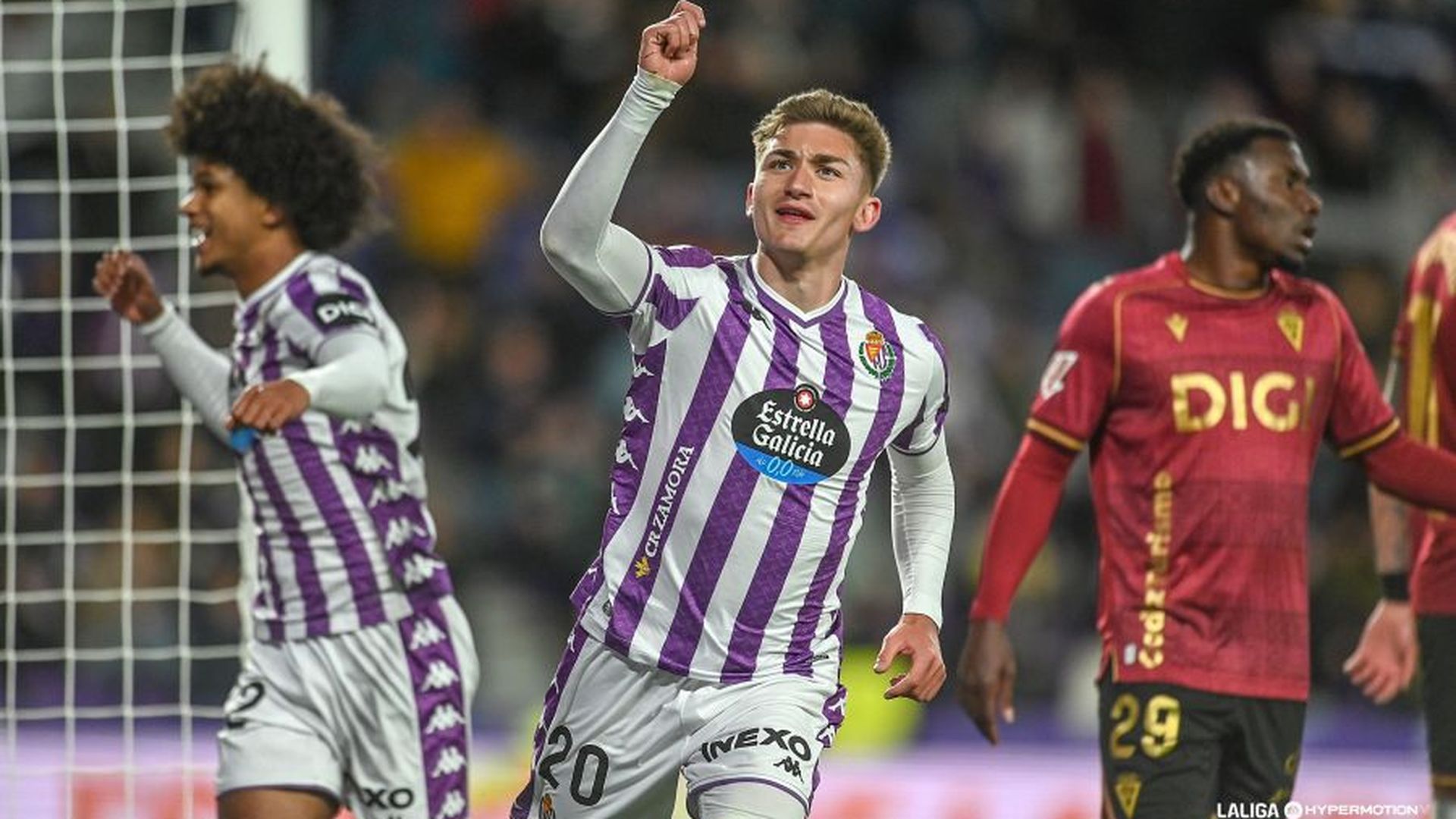 Chuki celebra su gol ante el Cádiz. Chuki celebra su gol ante el Cádiz.