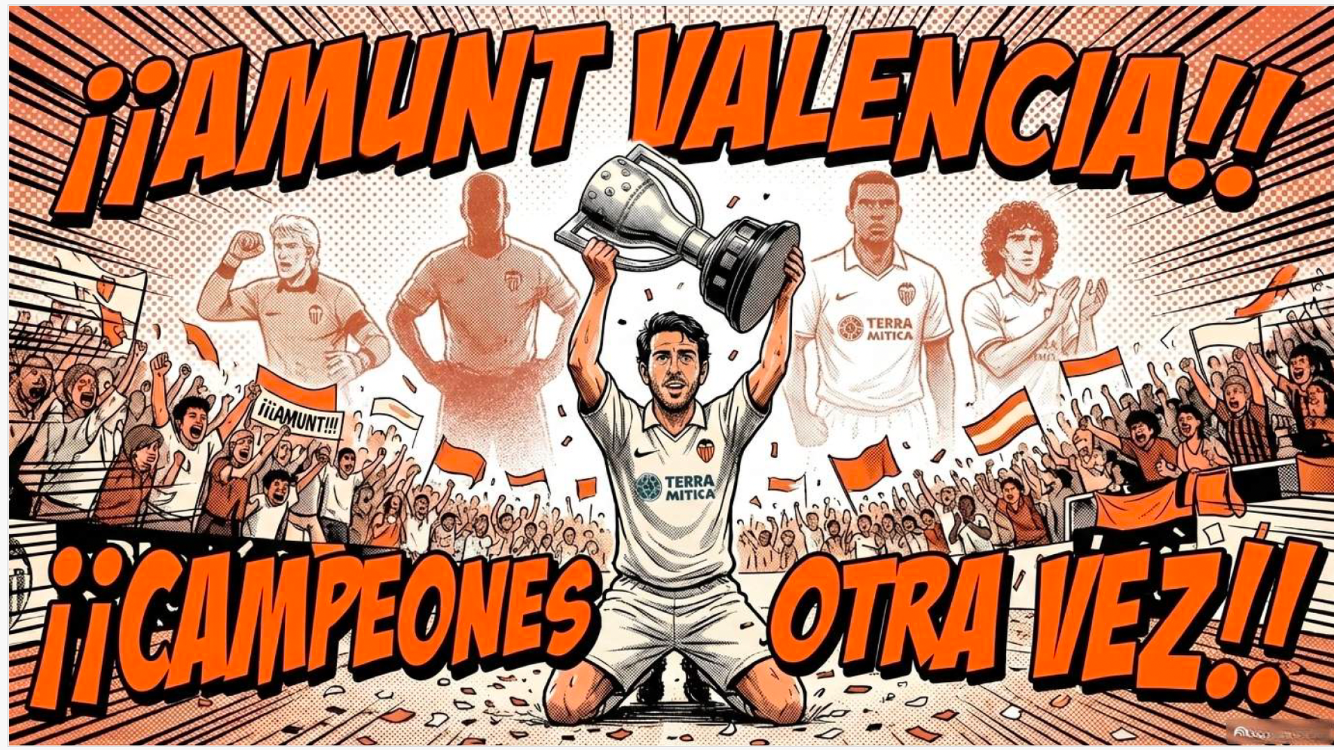 Cómic futurista del Valencia CF