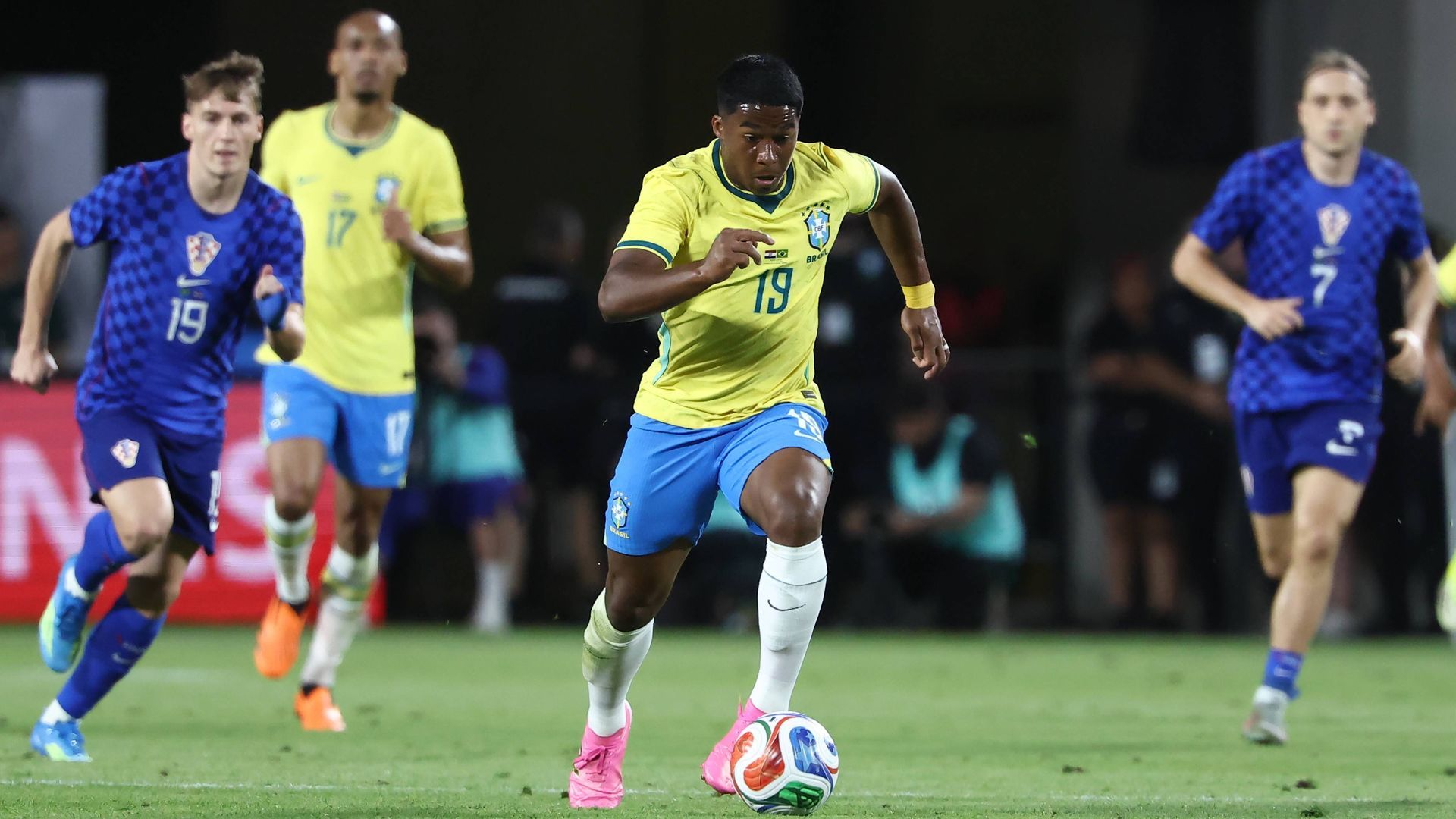 Endrick, en el partido contra Croacia