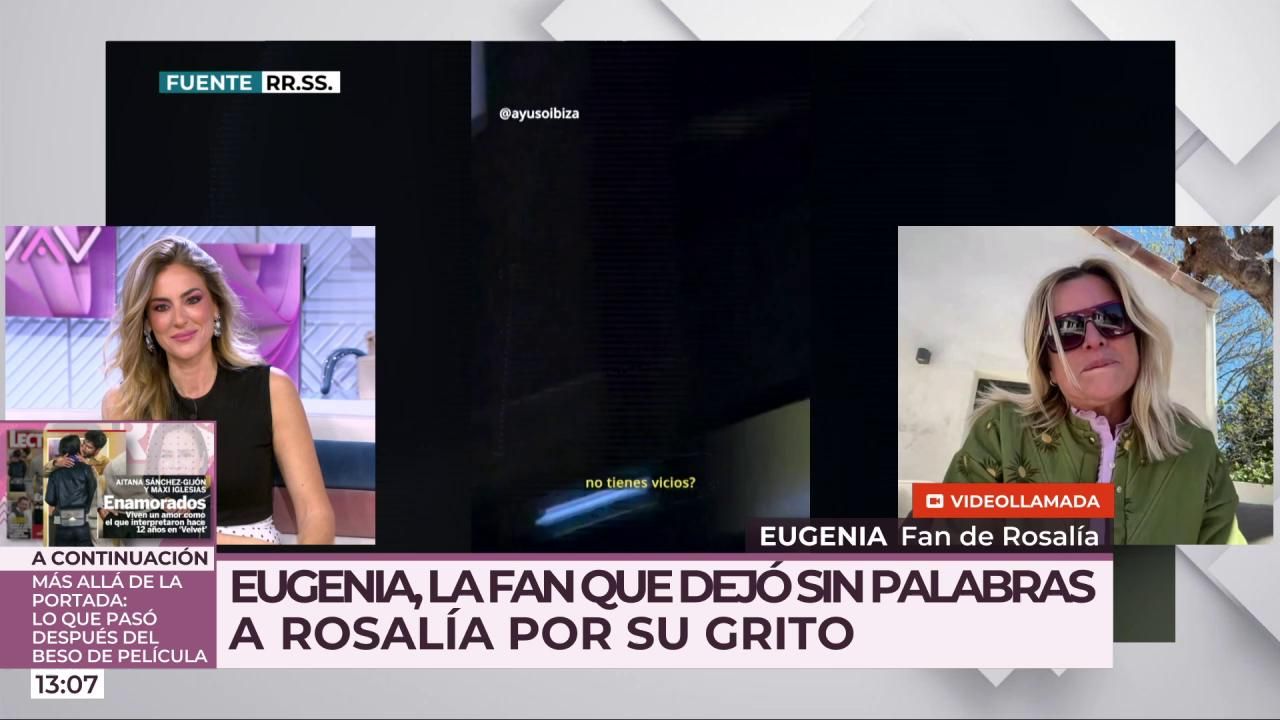 Eugenia, la fan que conquistó a Rosalía al grito 
