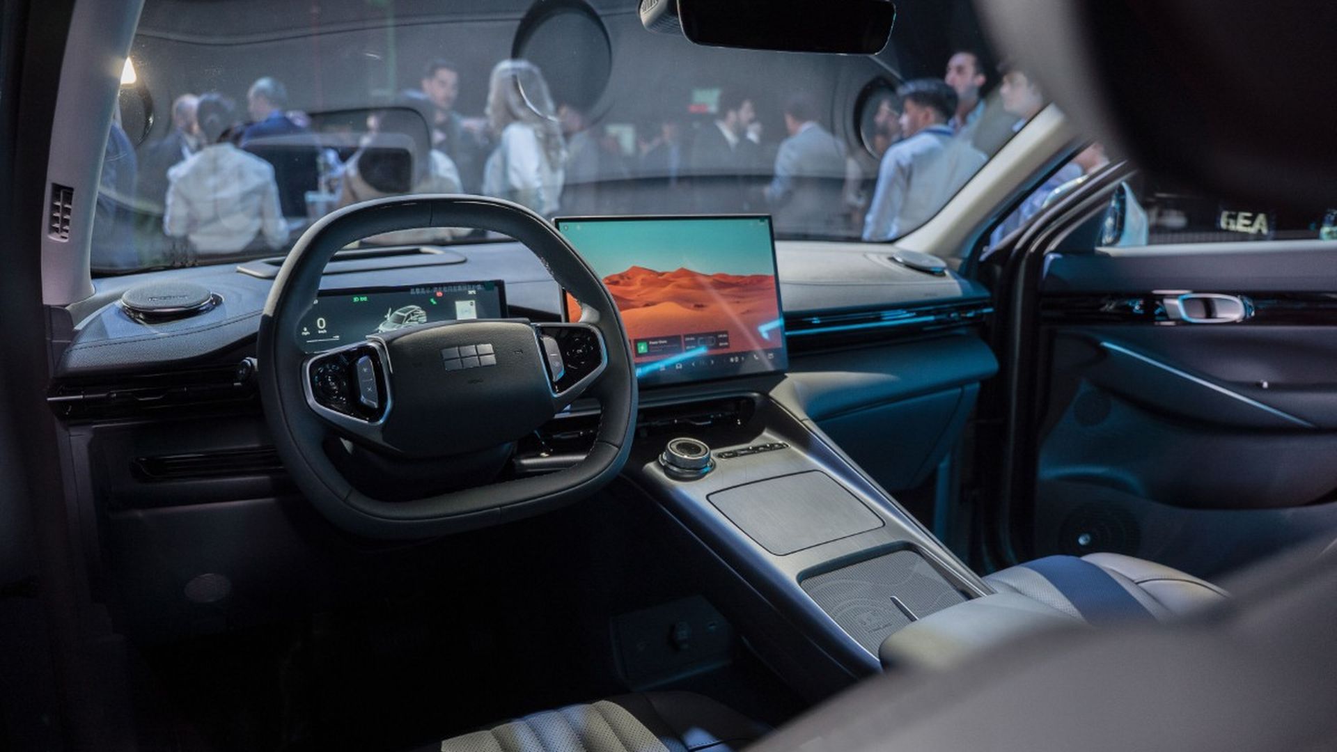 Interior de uno de los nuevos Geely