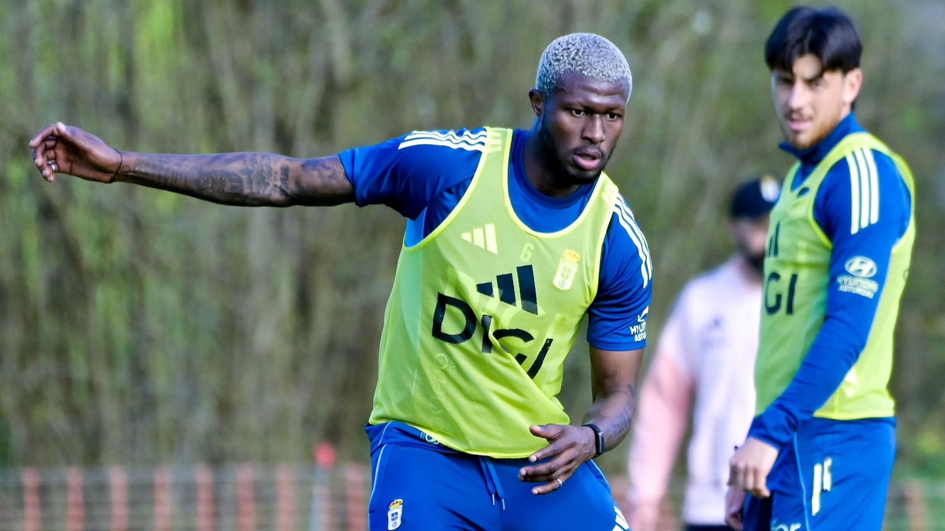 Kwasi Sibo se ejercita en El Requexón