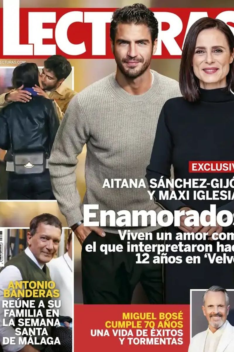 La portada con el beso de Maxi Iglesias y Aitana Sánchez-Gijón