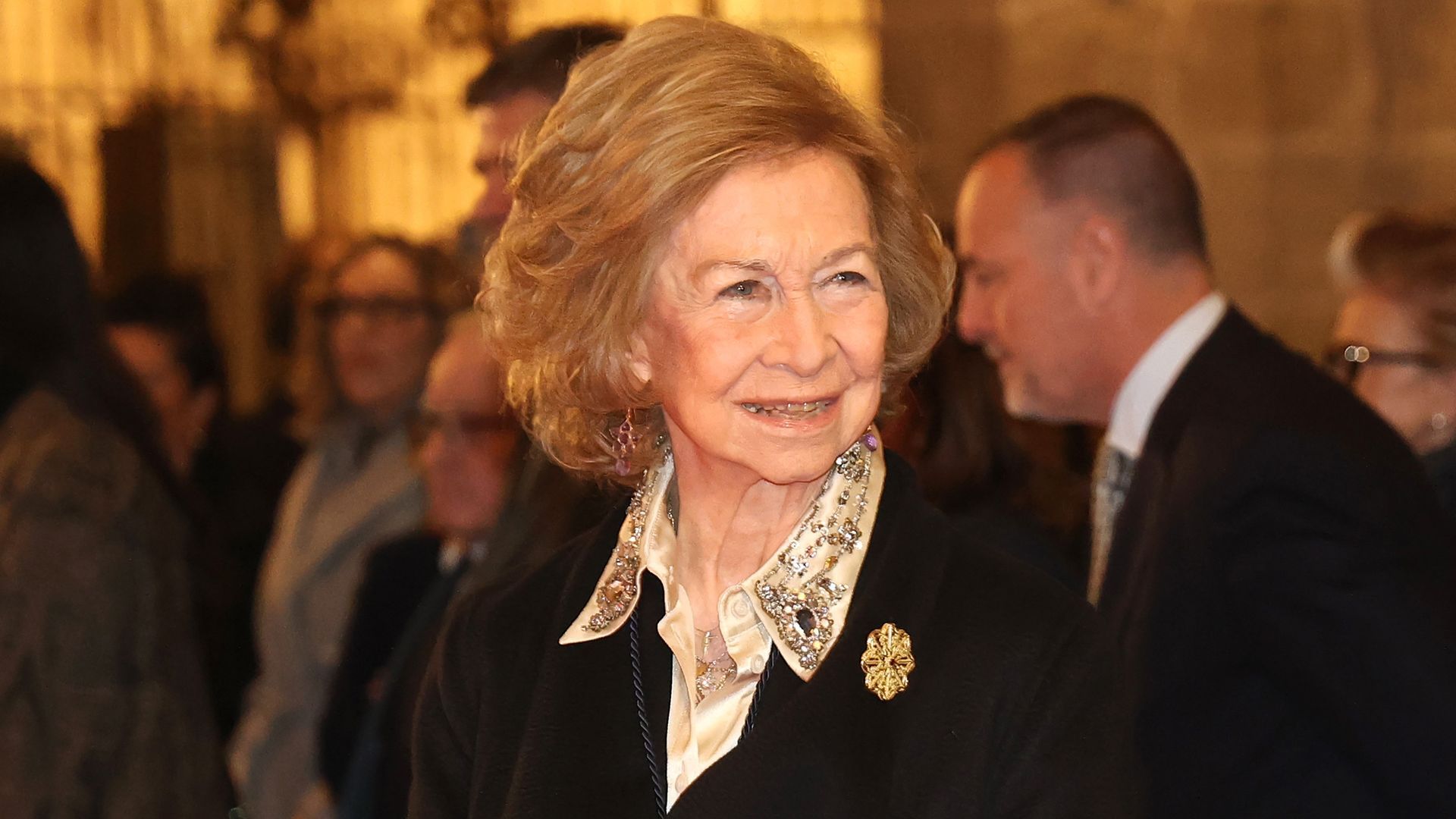 La reina Sofía, en el concierto anual de Pascua, en la Catedral Basílica de Santa María de Mallorca, el pasado 30 de marzo