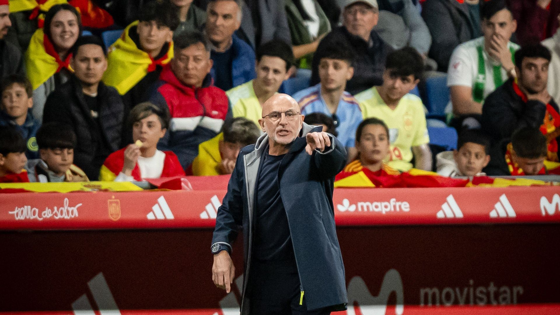 Luis de la Fuente, en el RCDE Stadium
