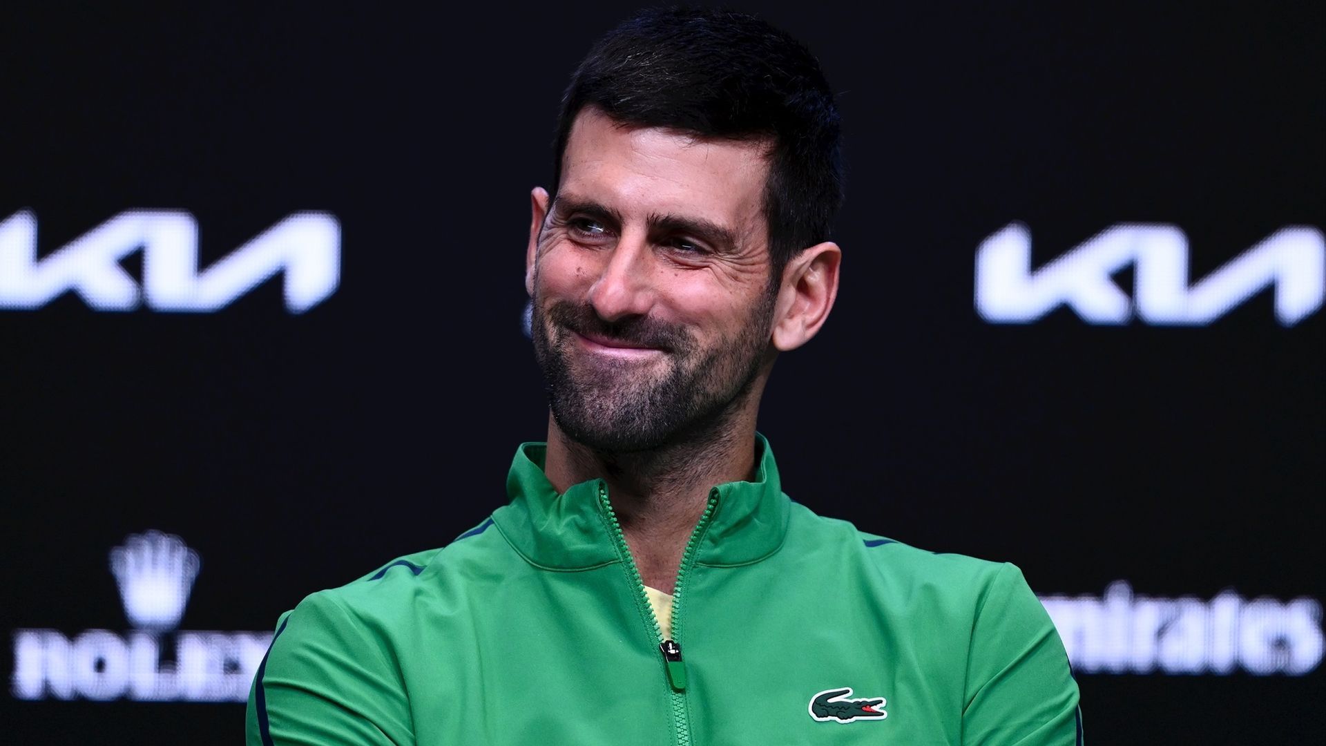 Novak Djokovic durante una rueda de prensa del Open de Australia esta temporada