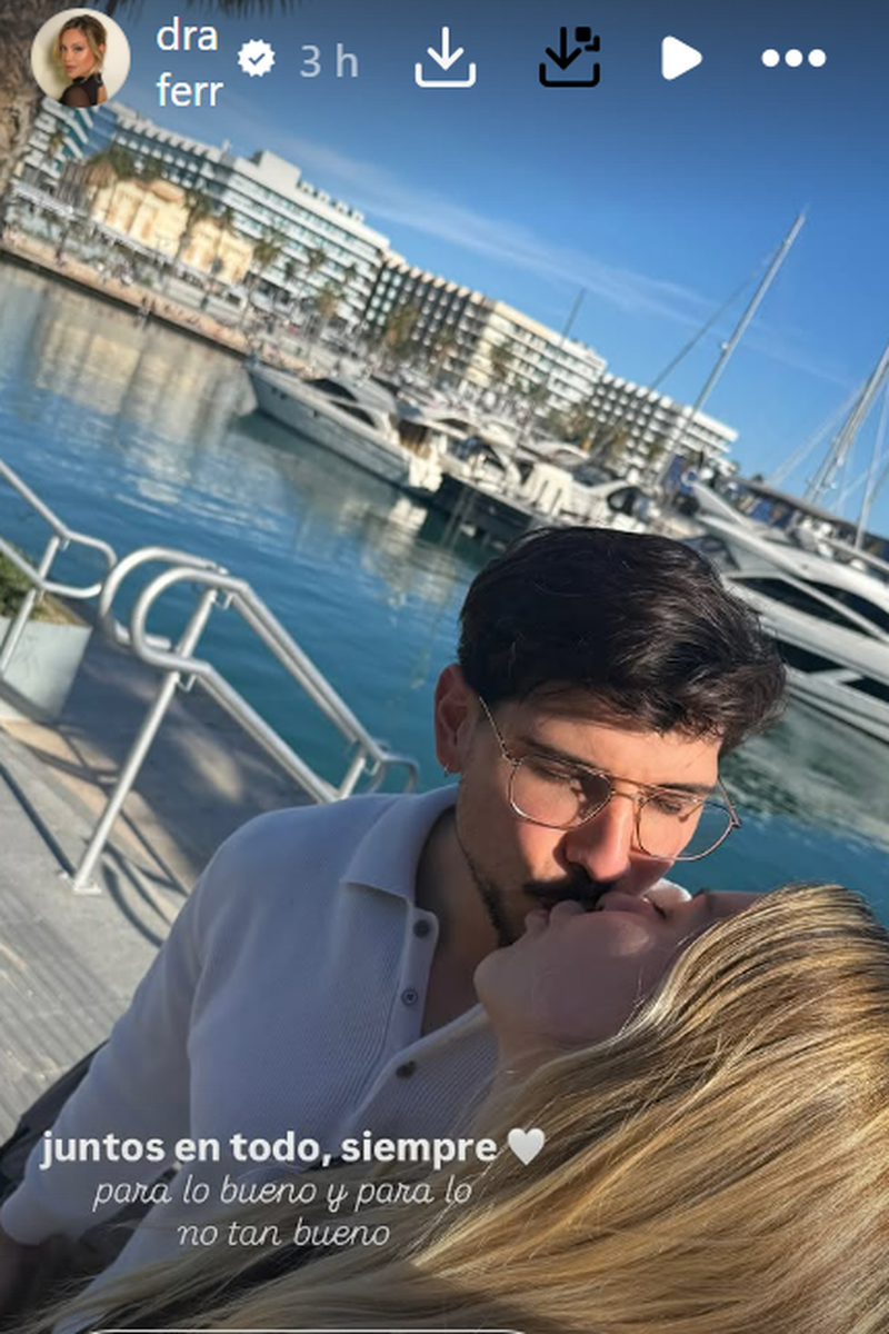 Sandra Férriz ha compartido una imagen como muestra de apoyo a Darío en los díficiles momentos