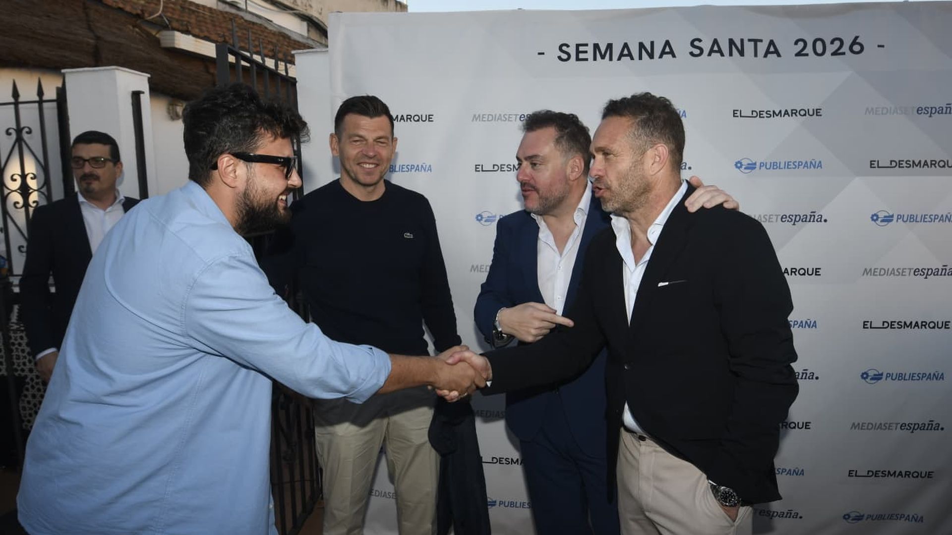 Tevenet, junto a Loren, Fede Quintero y Amodeo