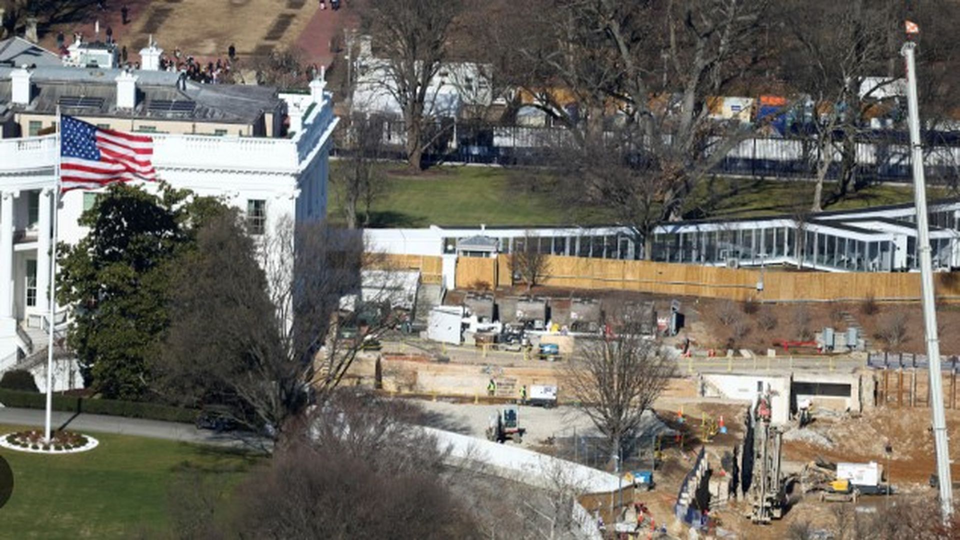 Un juez paraliza las obras del salón de baile en la Casa Blanca.