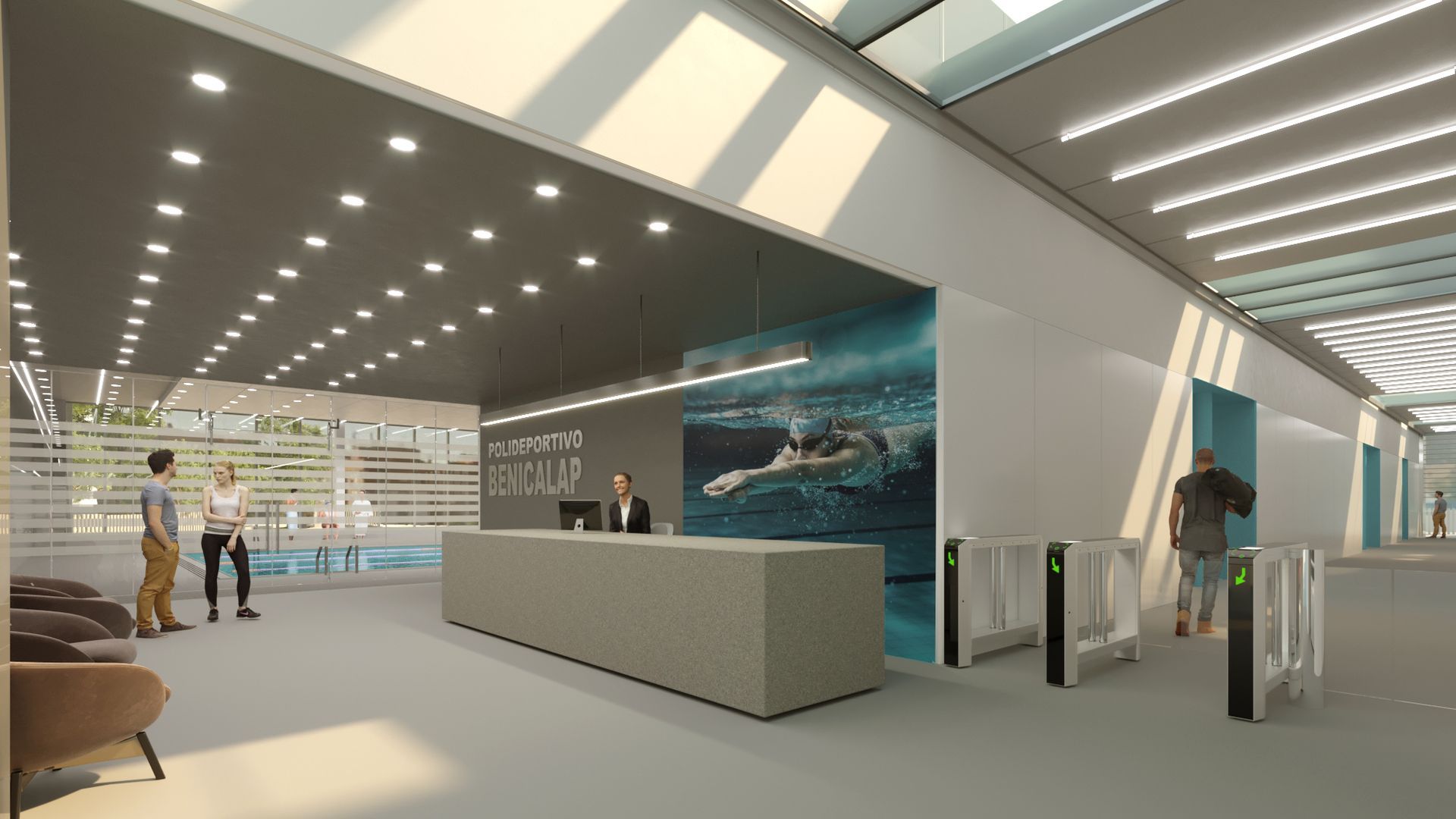 Recreación posible del polideportivo