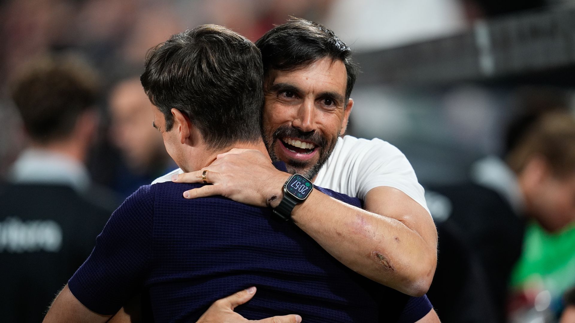 Eder Sarabia e Iñigo Pérez antes del Rayo Vallecano - Elche