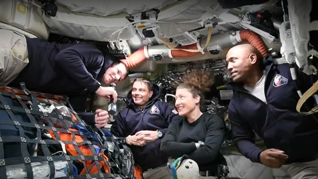 Las primeras palabras de los astronautas desde que despegaron