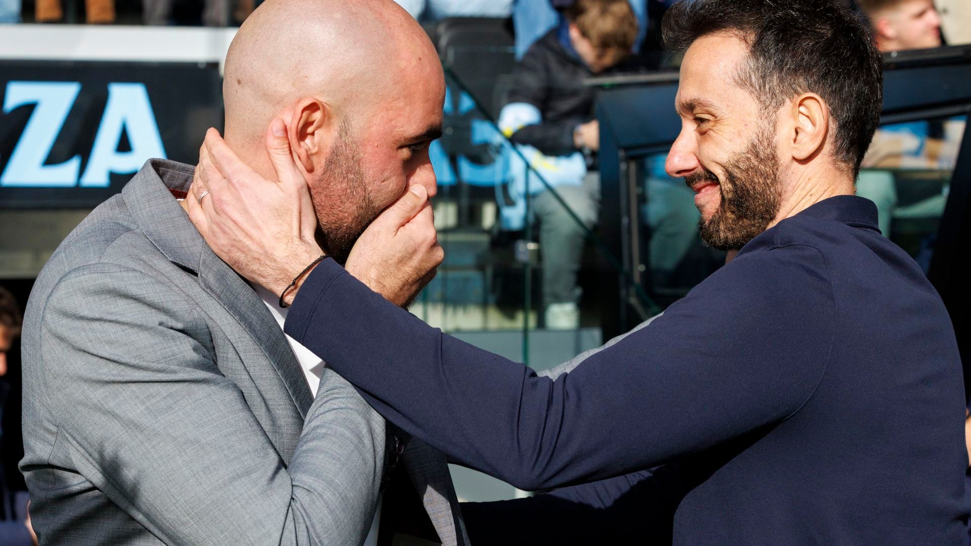 Claudio Giráldez y Carlos Corberán, antes del Celta - Valencia Claudio Giráldez y Carlos Corberán, antes del Celta - Valencia