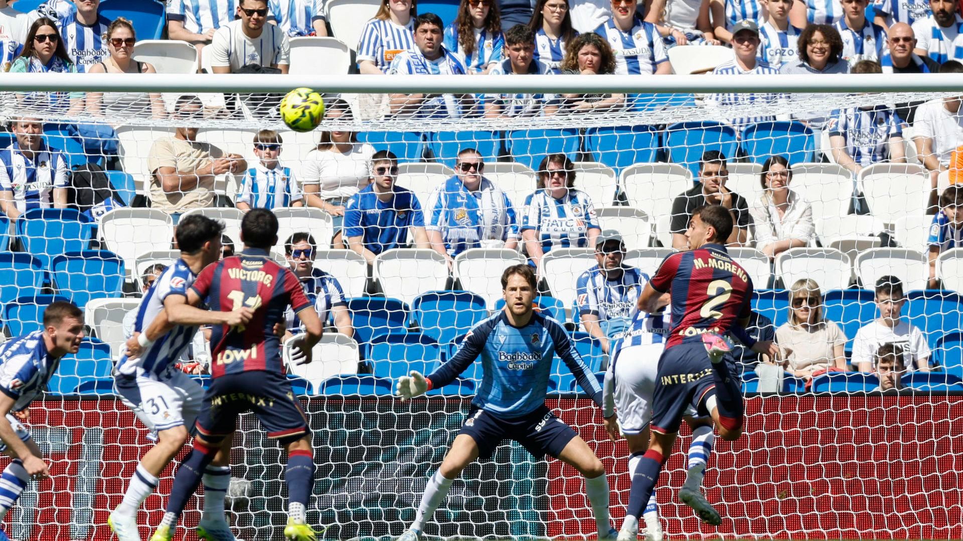 El Levante generando peligro ante la Real Sociedad